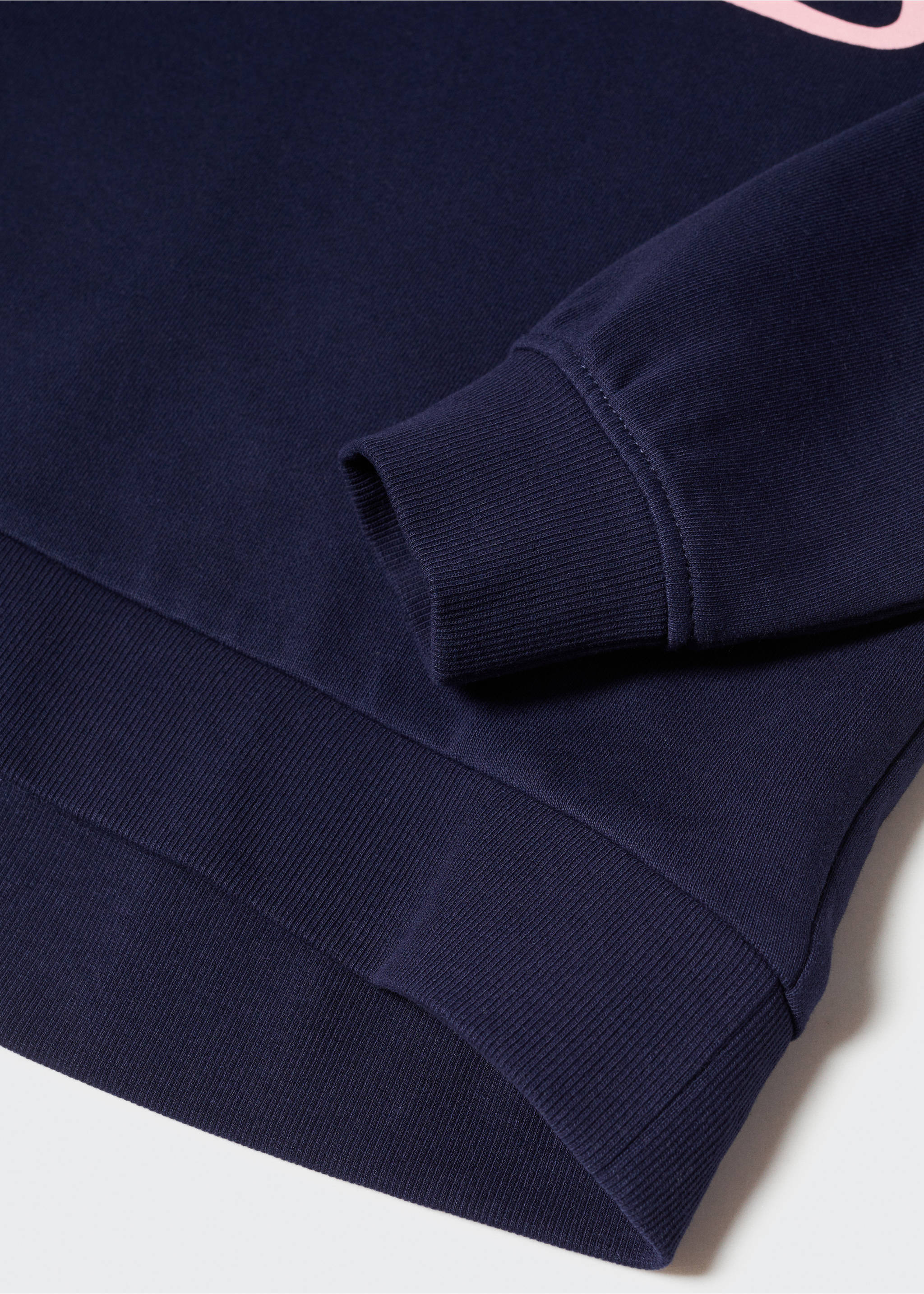 Printed cotton sweatshirt - Details of the article 8, Navy. Ref: 57052521-00.