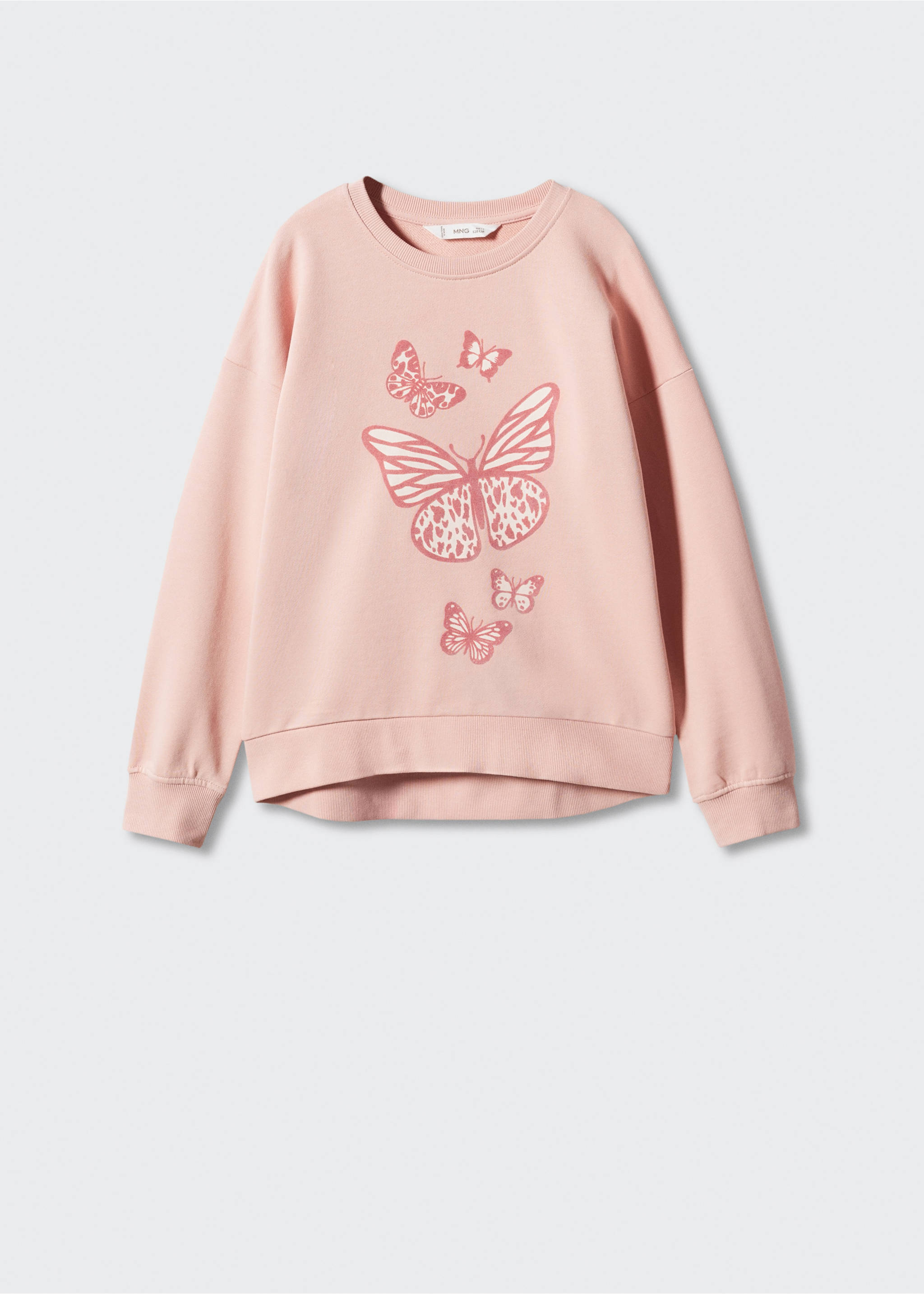 Printed cotton sweatshirt - Article without model, Pink. Ref: 57052521-00.