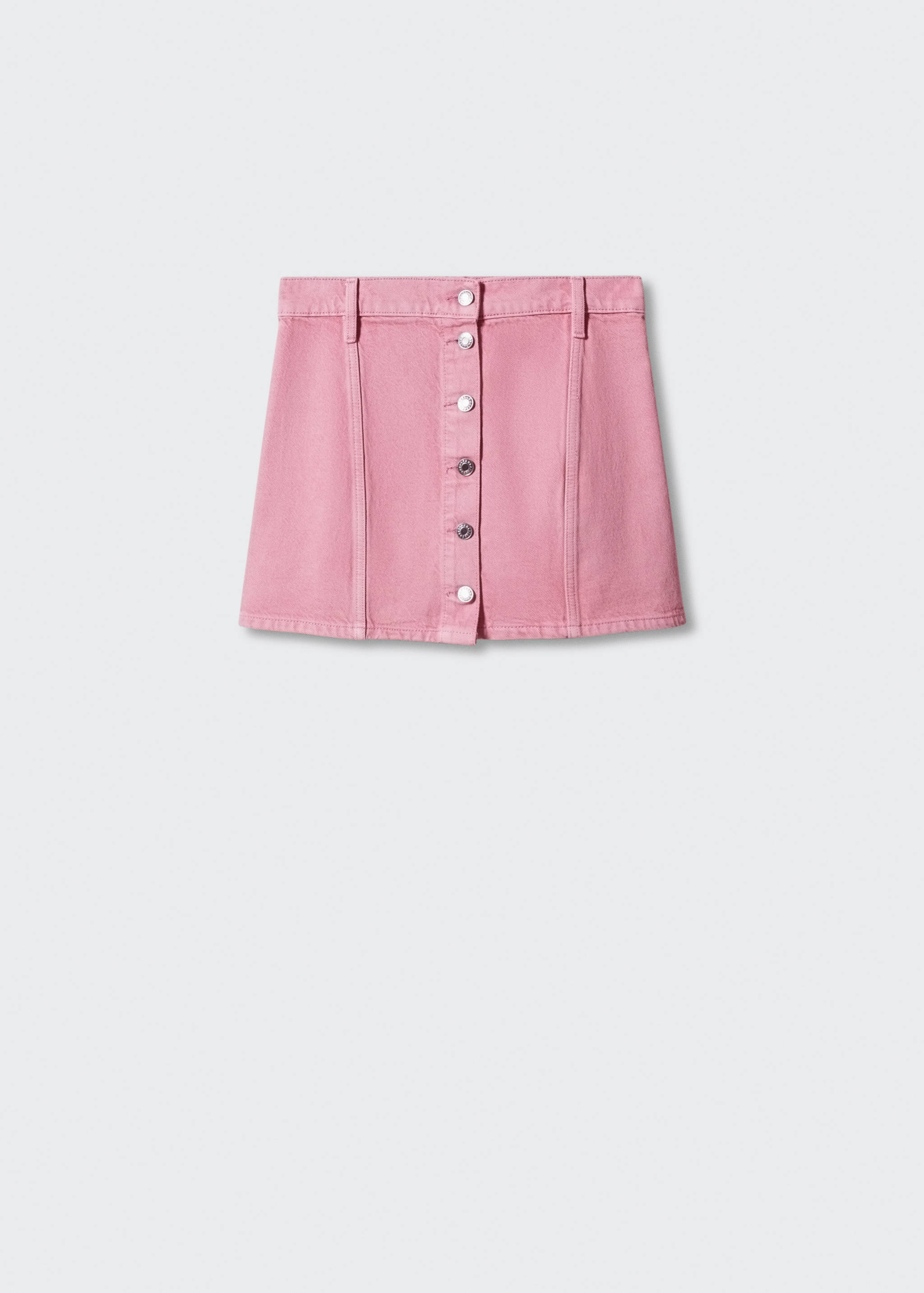 Denim mini-skirt with buttons - Article without model
