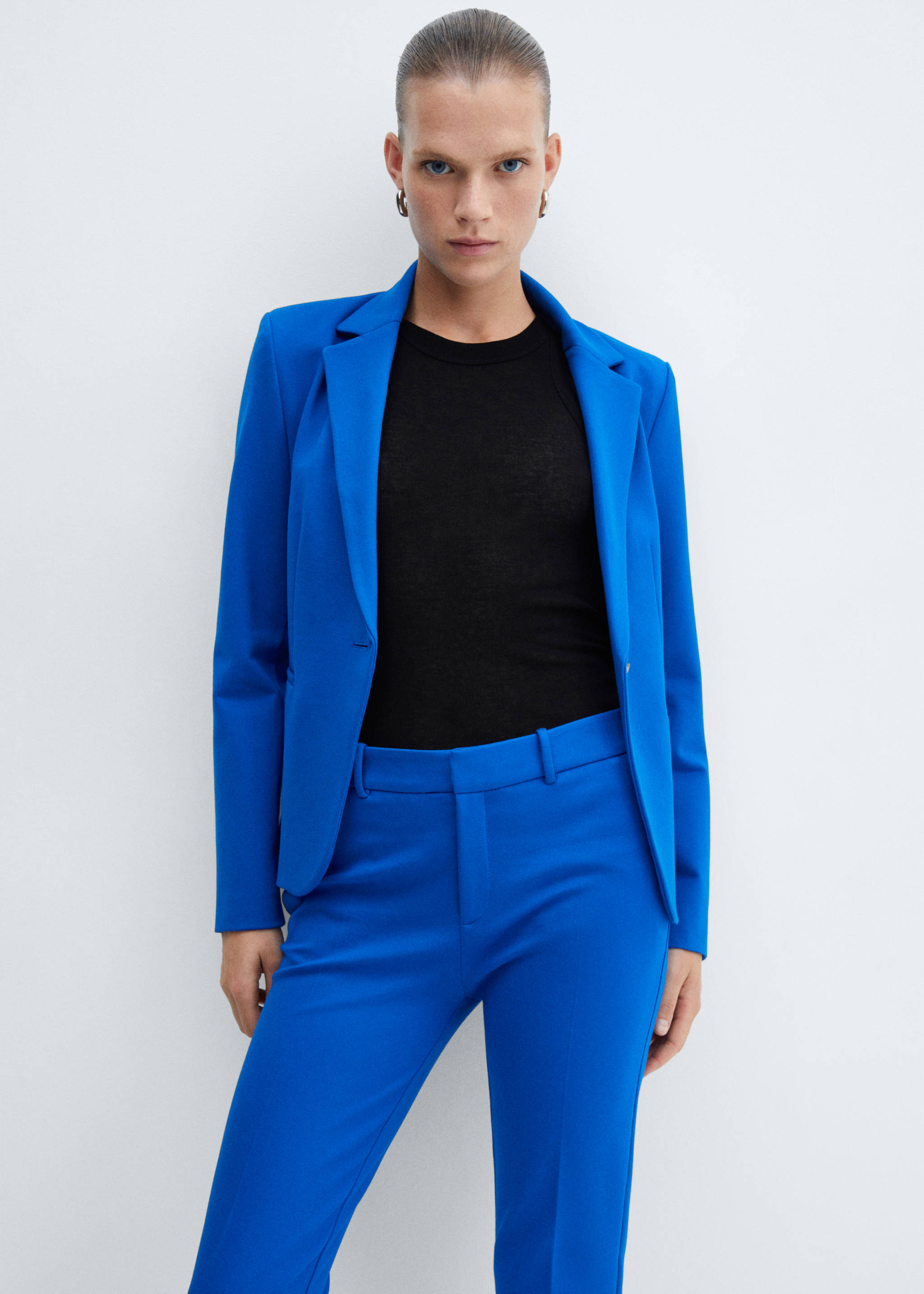 Rome-knit straight trousers - Details of the article 1