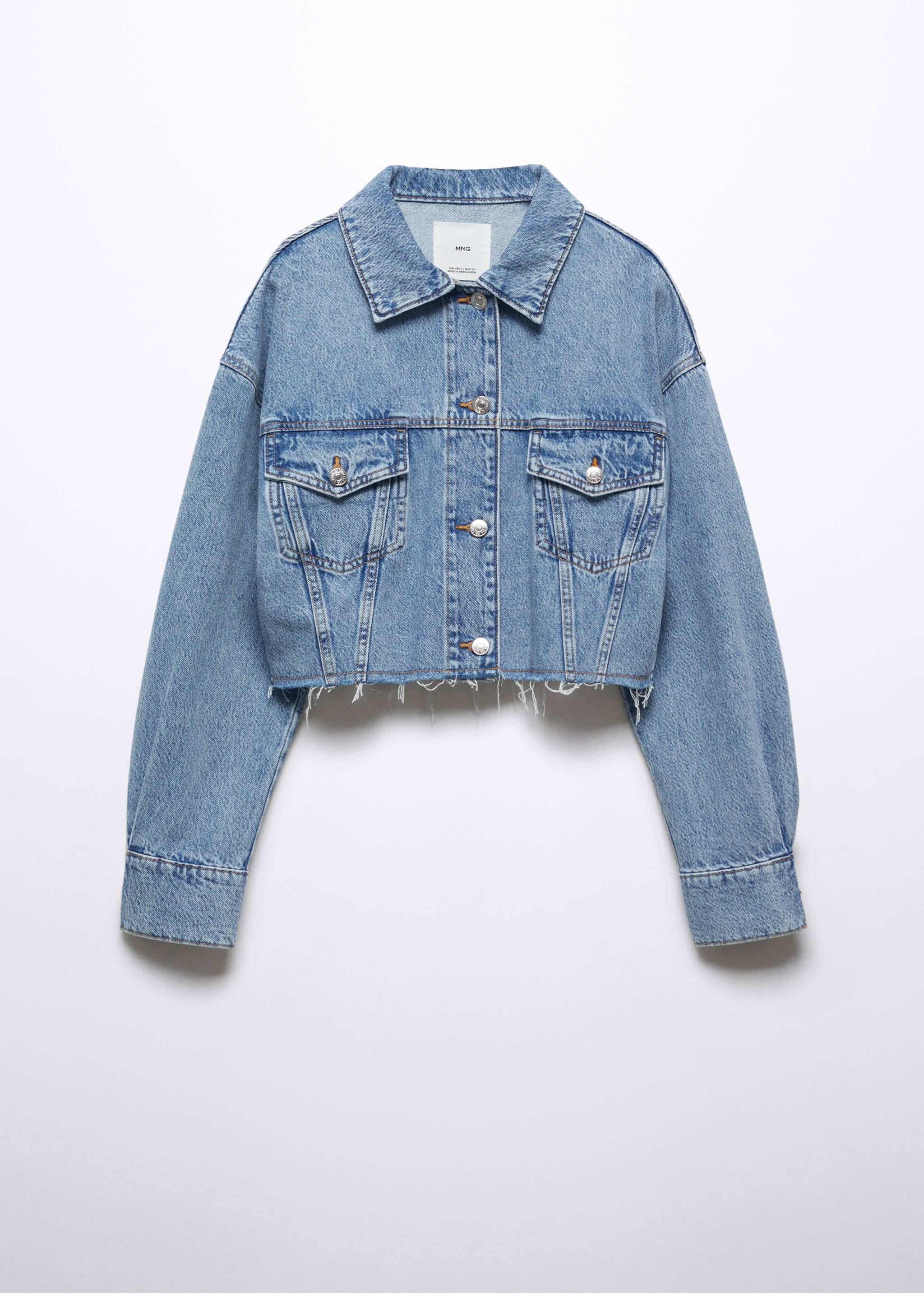 Cropped denim jacket - Article without model