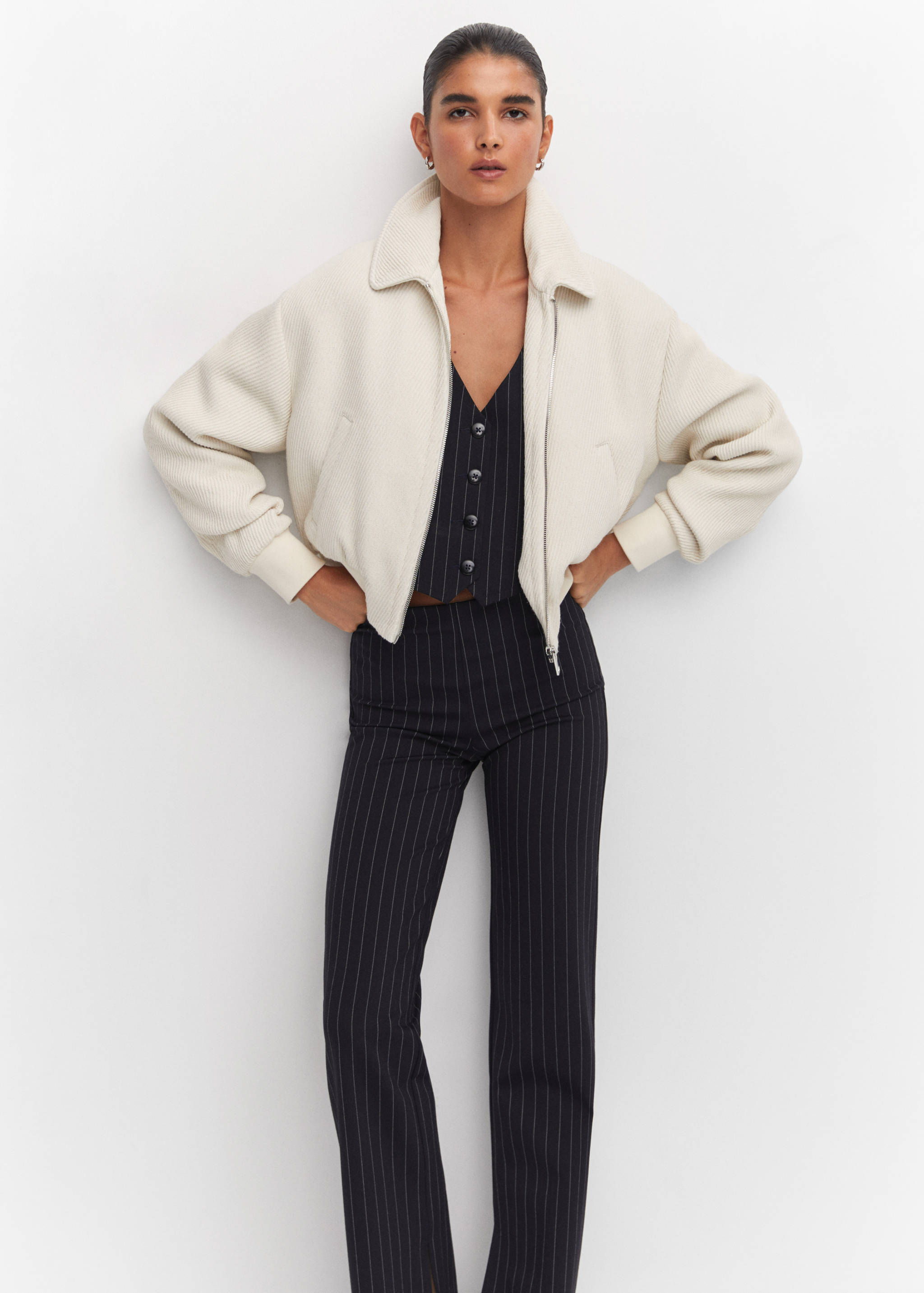 Pinstripe leggings - Details of the article 6