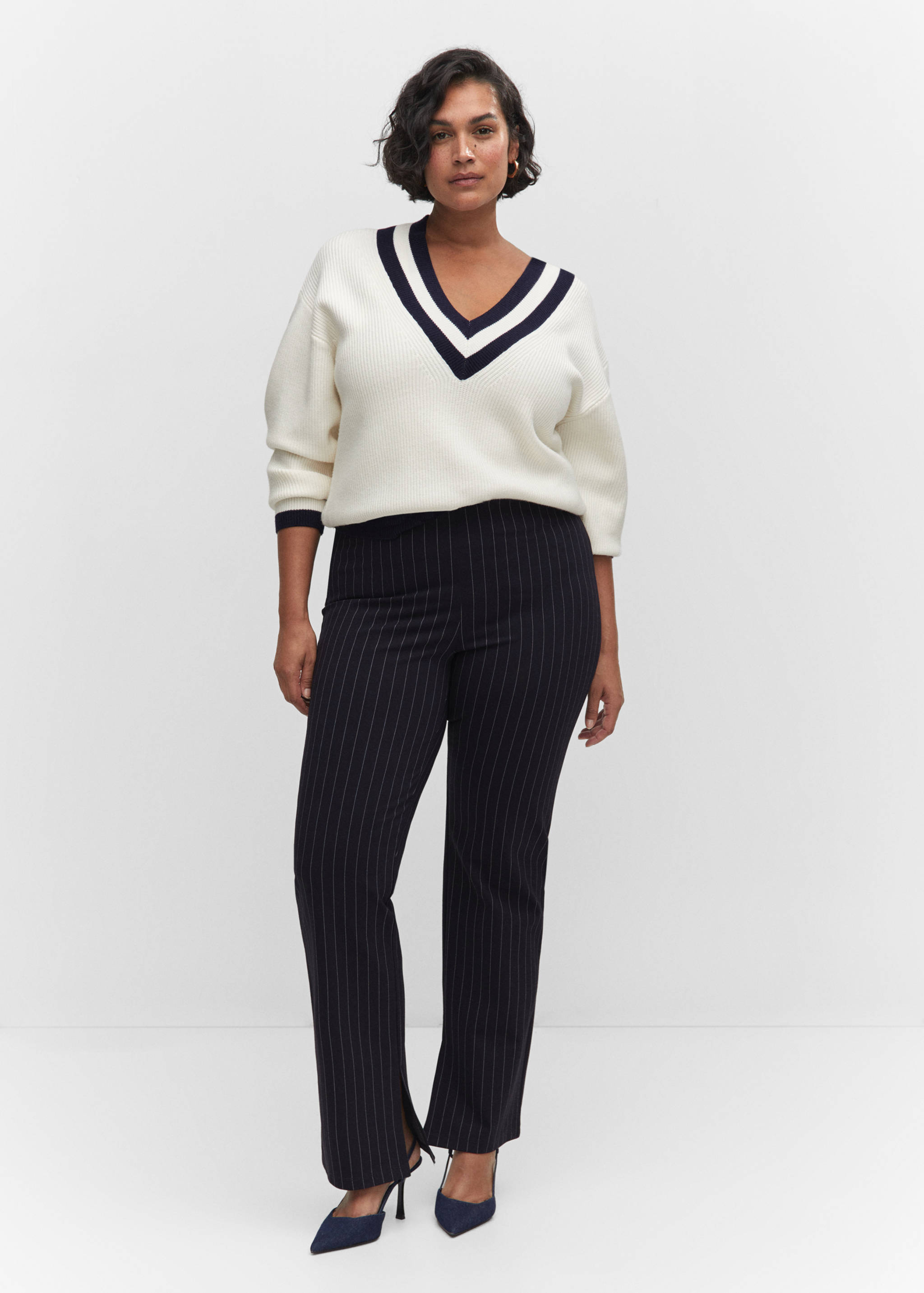 Pinstripe leggings - Details of the article 3