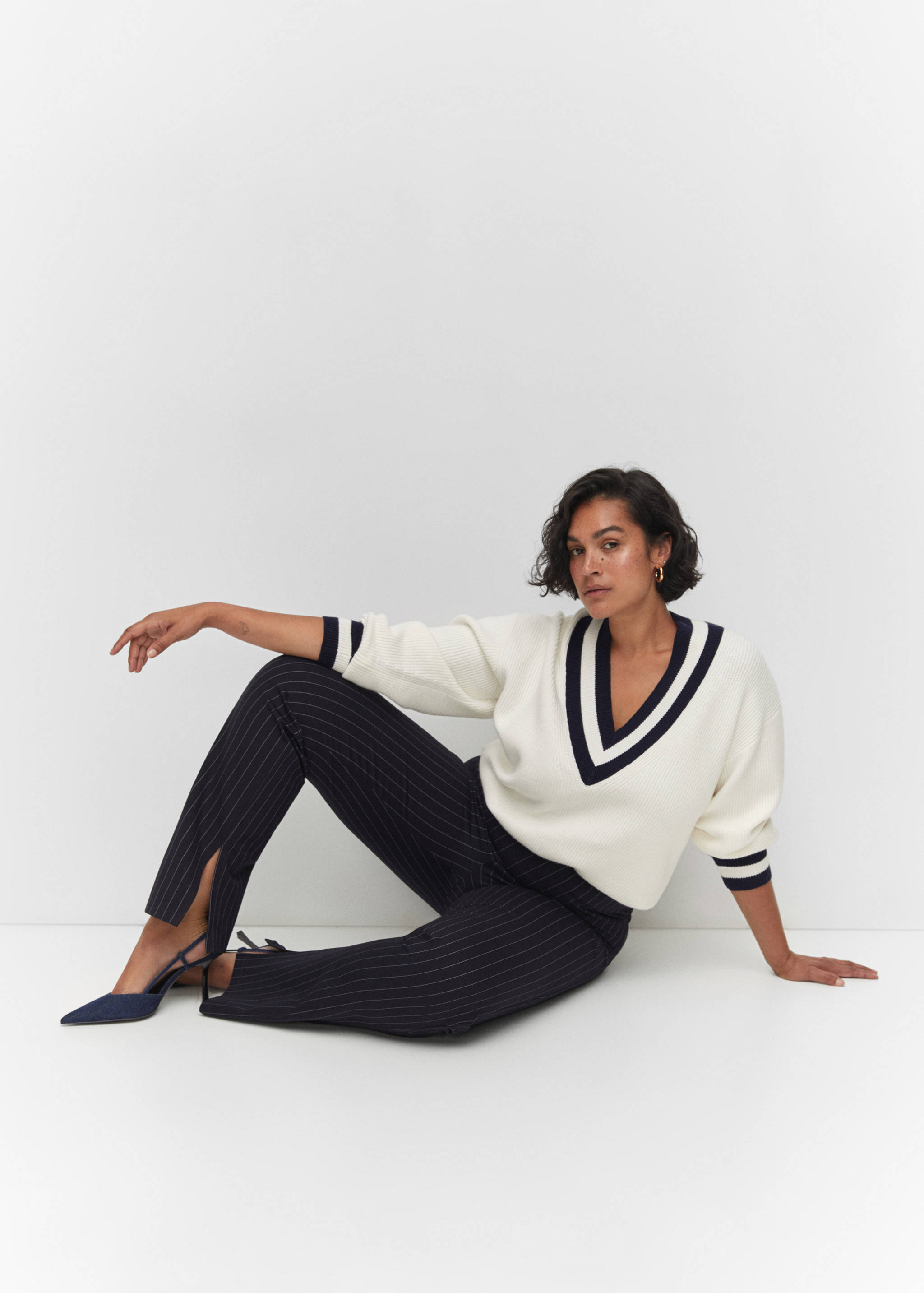 Pinstripe leggings - Details of the article 4