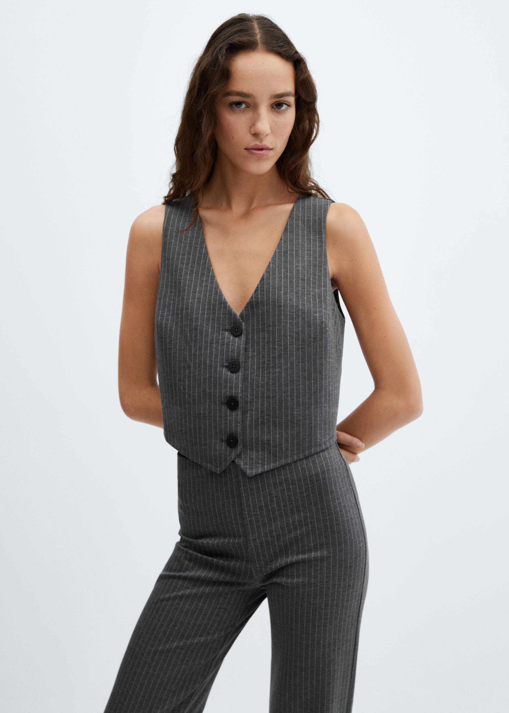 Pinstripe leggings - Details of the article 1