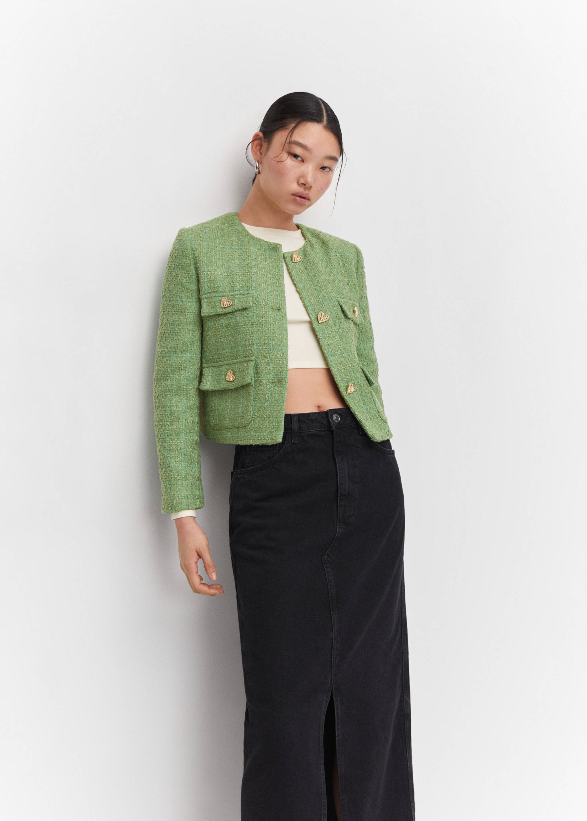 Tweed jacket with jewel buttons - Details of the article 6