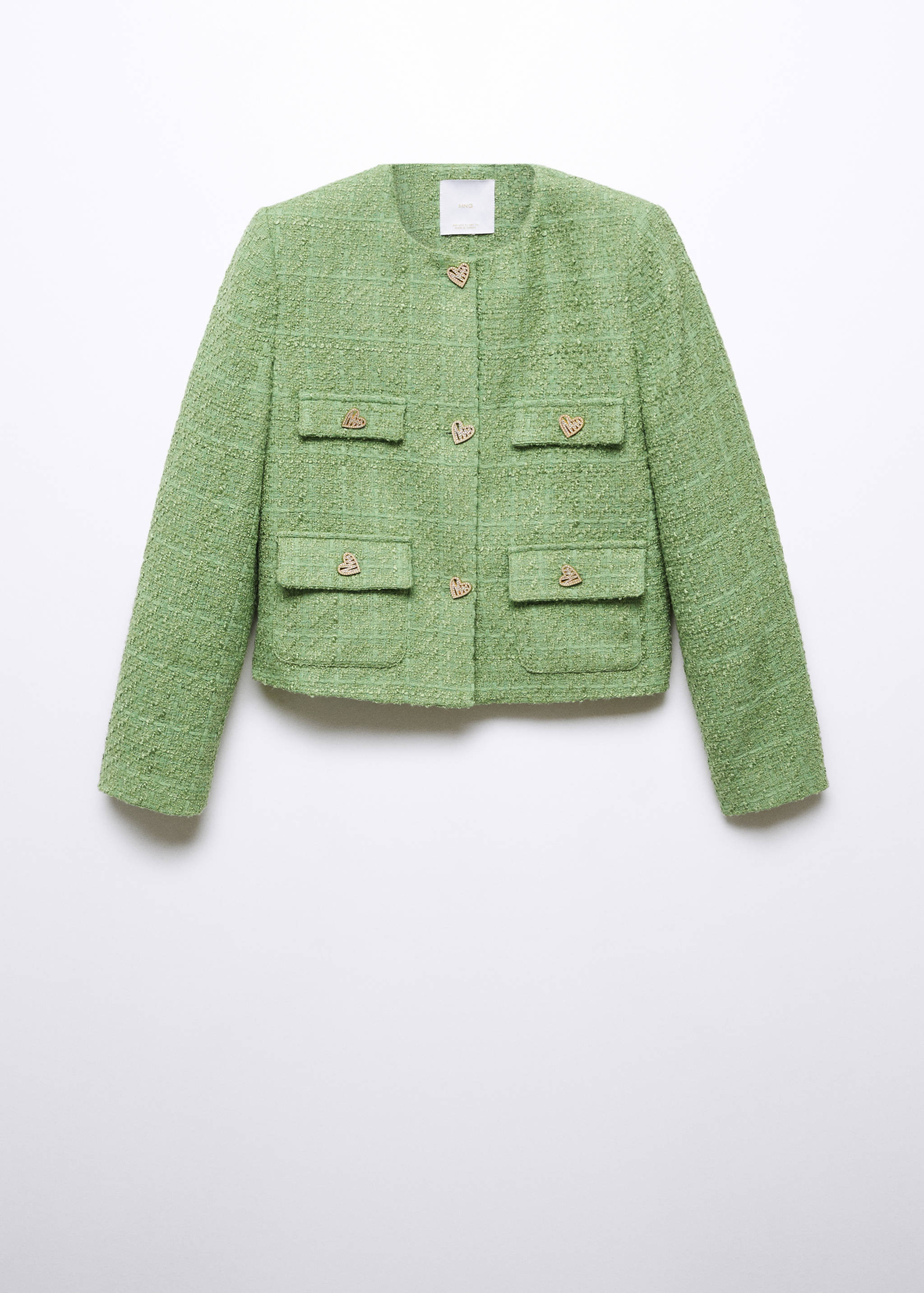 Tweed jacket with jewel buttons - Article without model