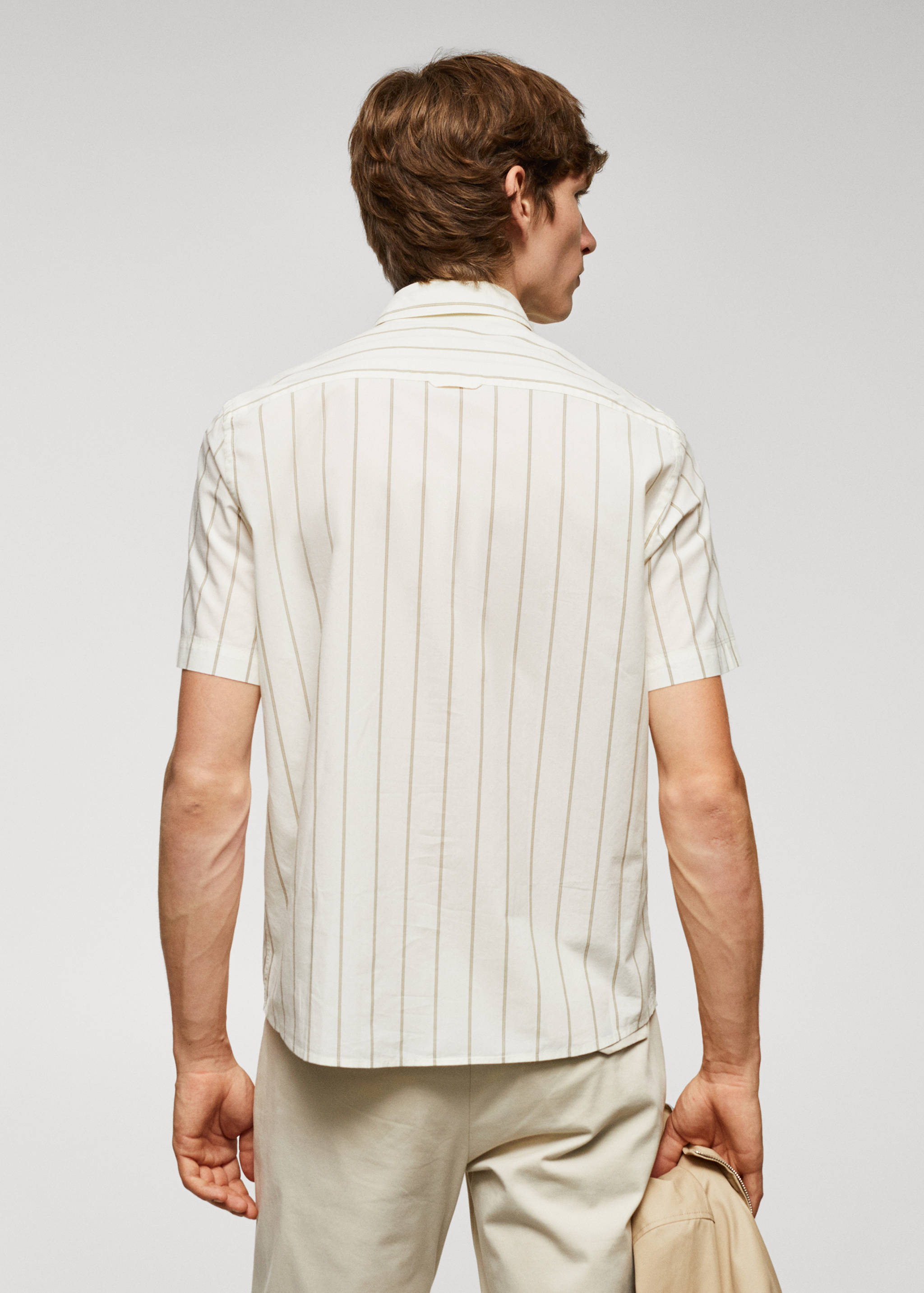 Chemise coton léger rayures - Verso de l’article