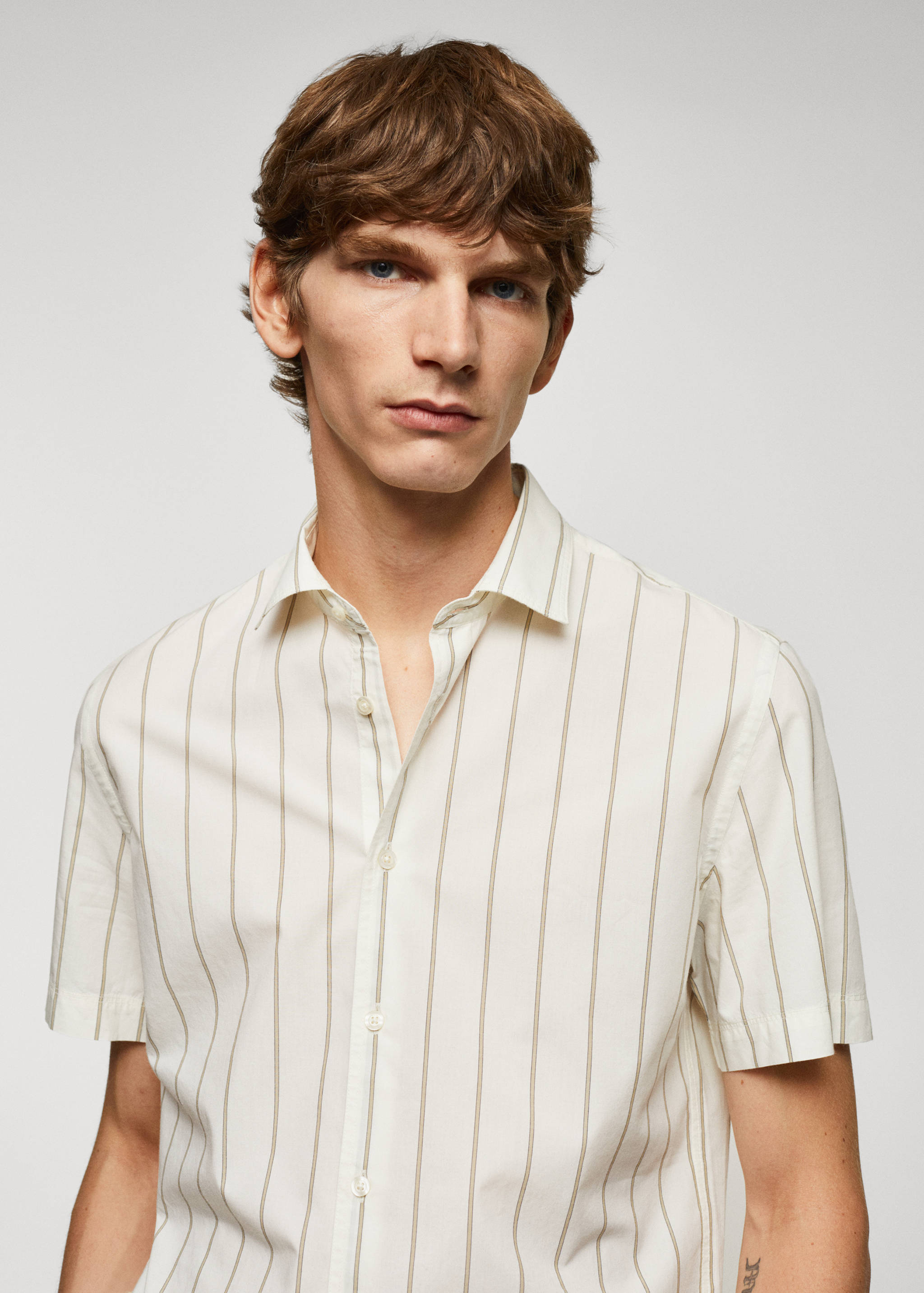 Chemise coton léger rayures - Détail de l'article 1