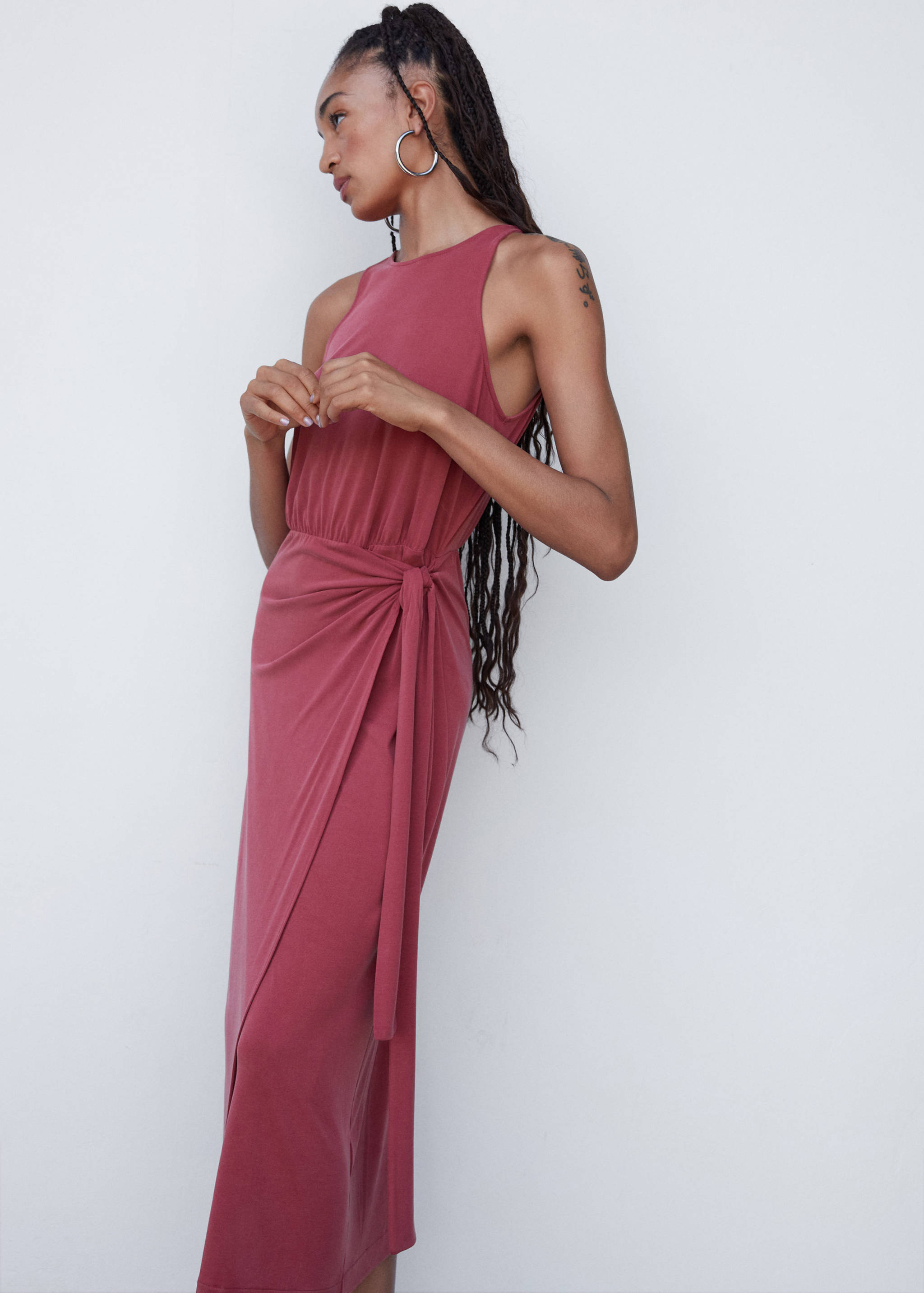 Bow modal dress - Medium plane