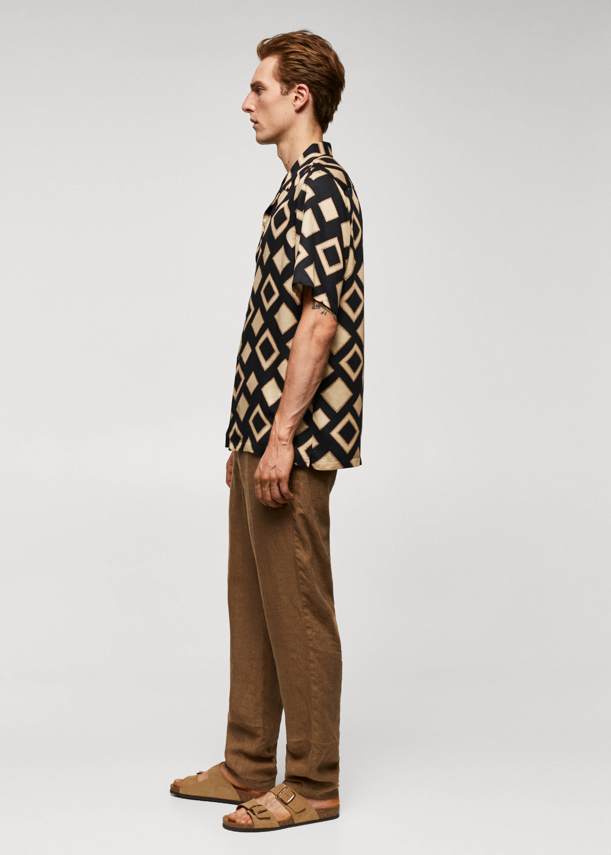 Chemise bowling en imprimé géométrique - Détail de l'article 2