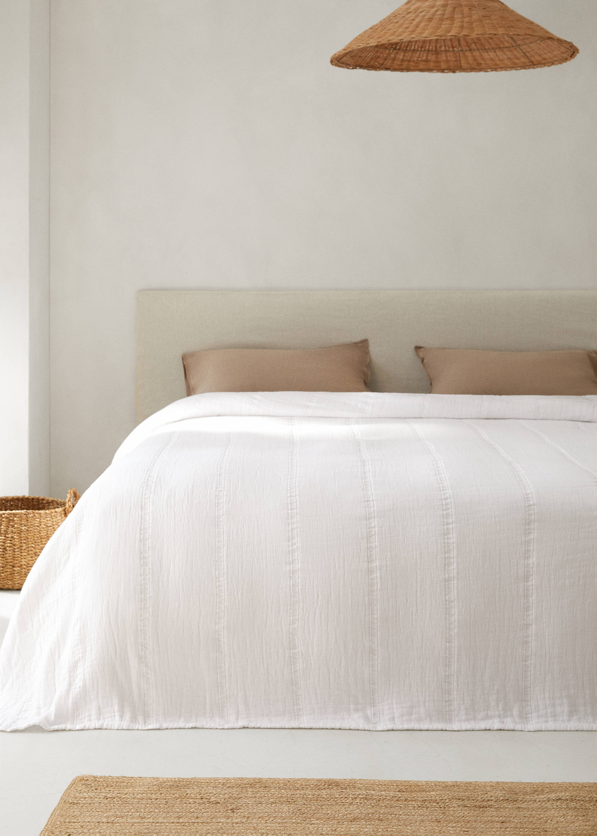 Bedspread linen cotton - General plane