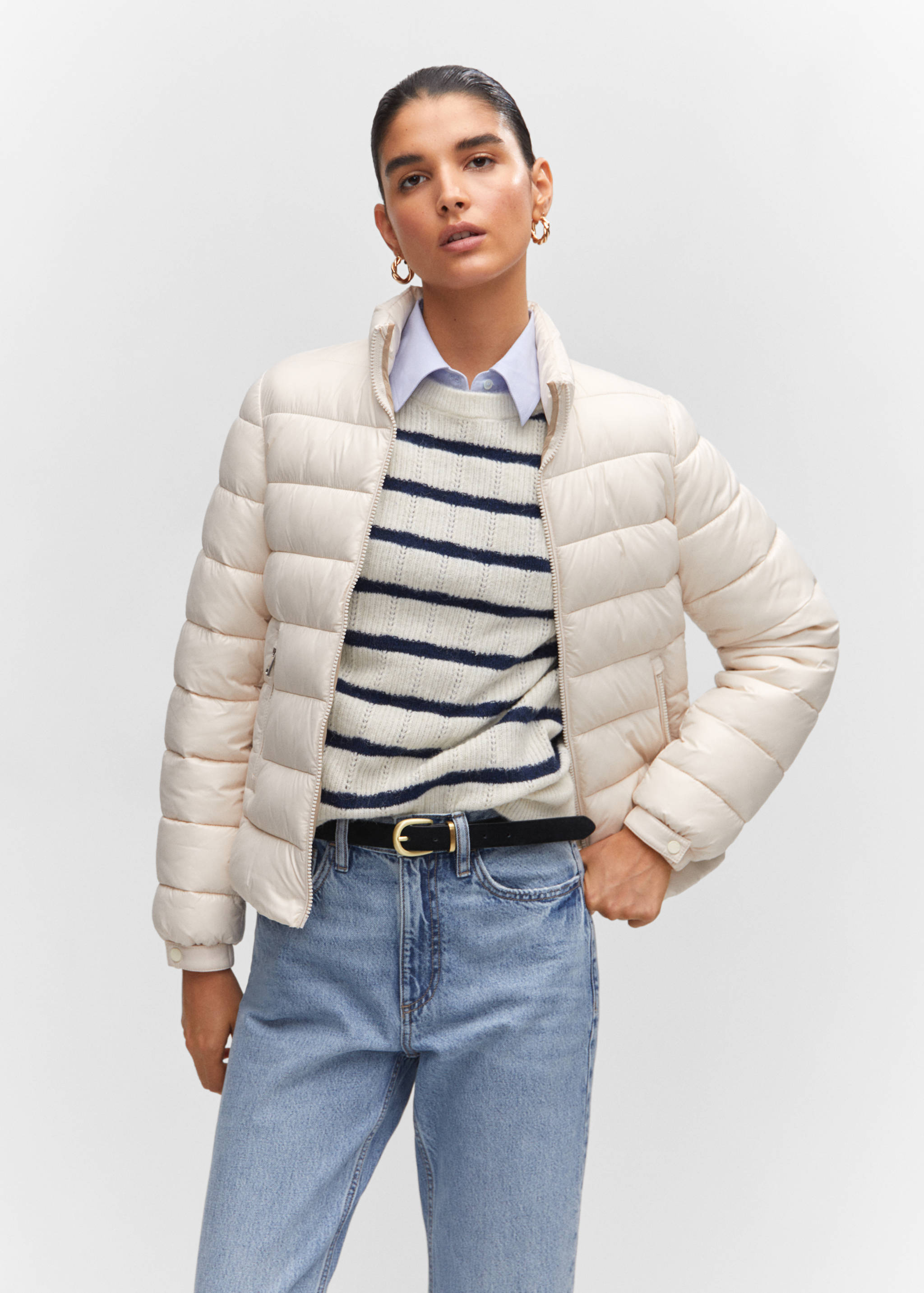 Pocket quilted jacket - Medium plane