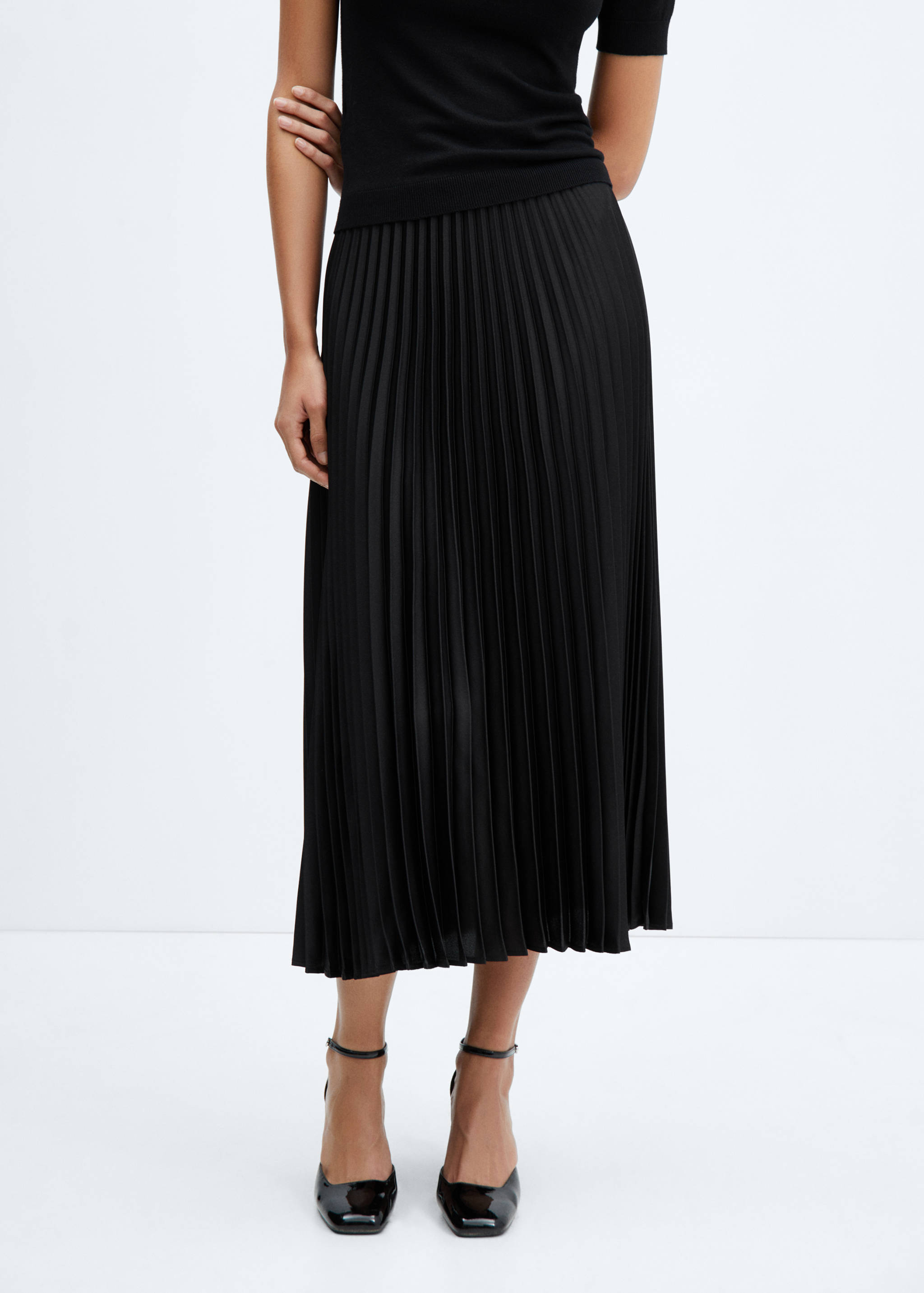 Pleated midi skirt - Details of the article 3