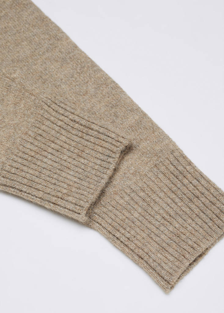 Knit jogger-style trousers — Brown