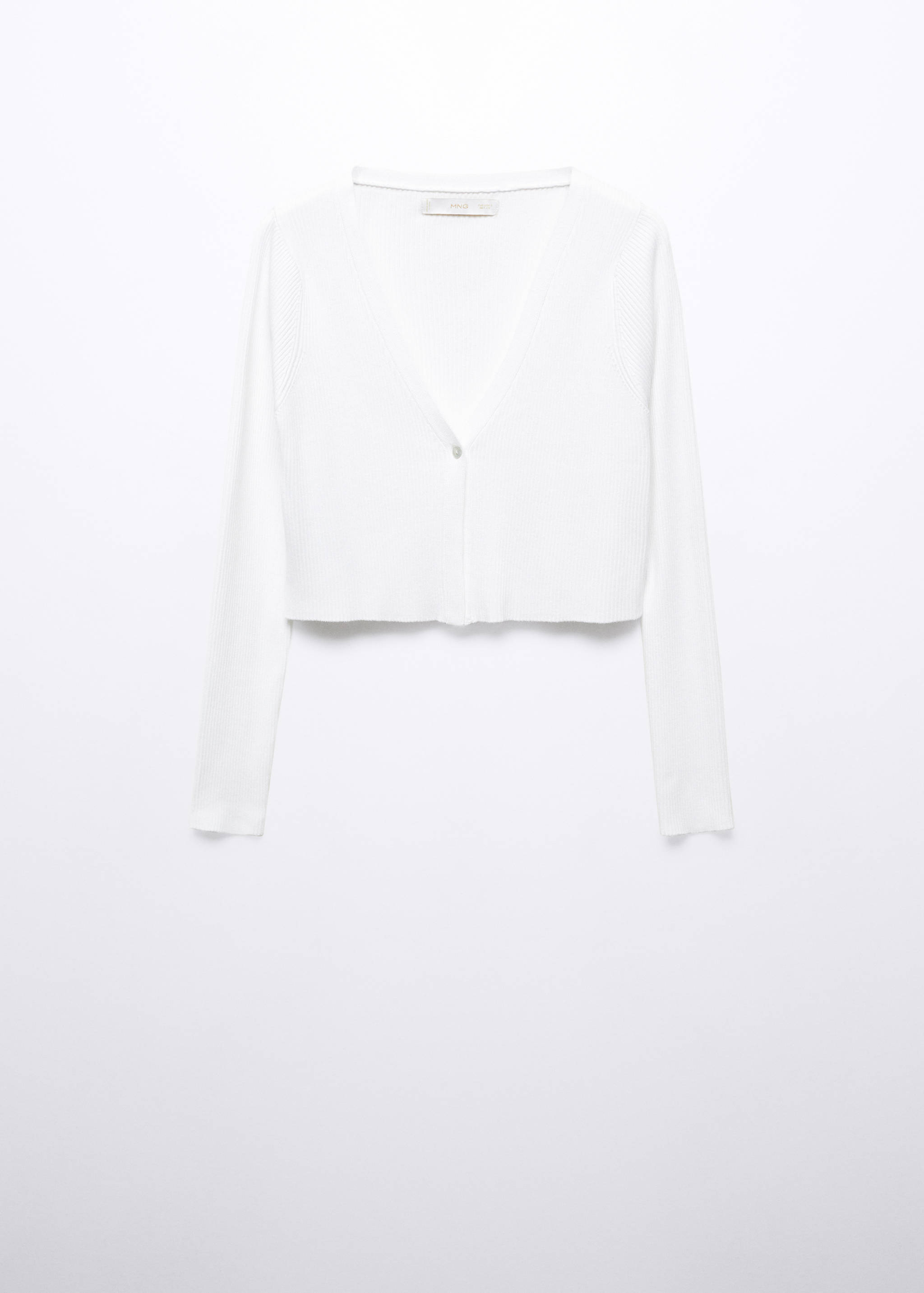 Cropped cardigan with buttons - Article without model