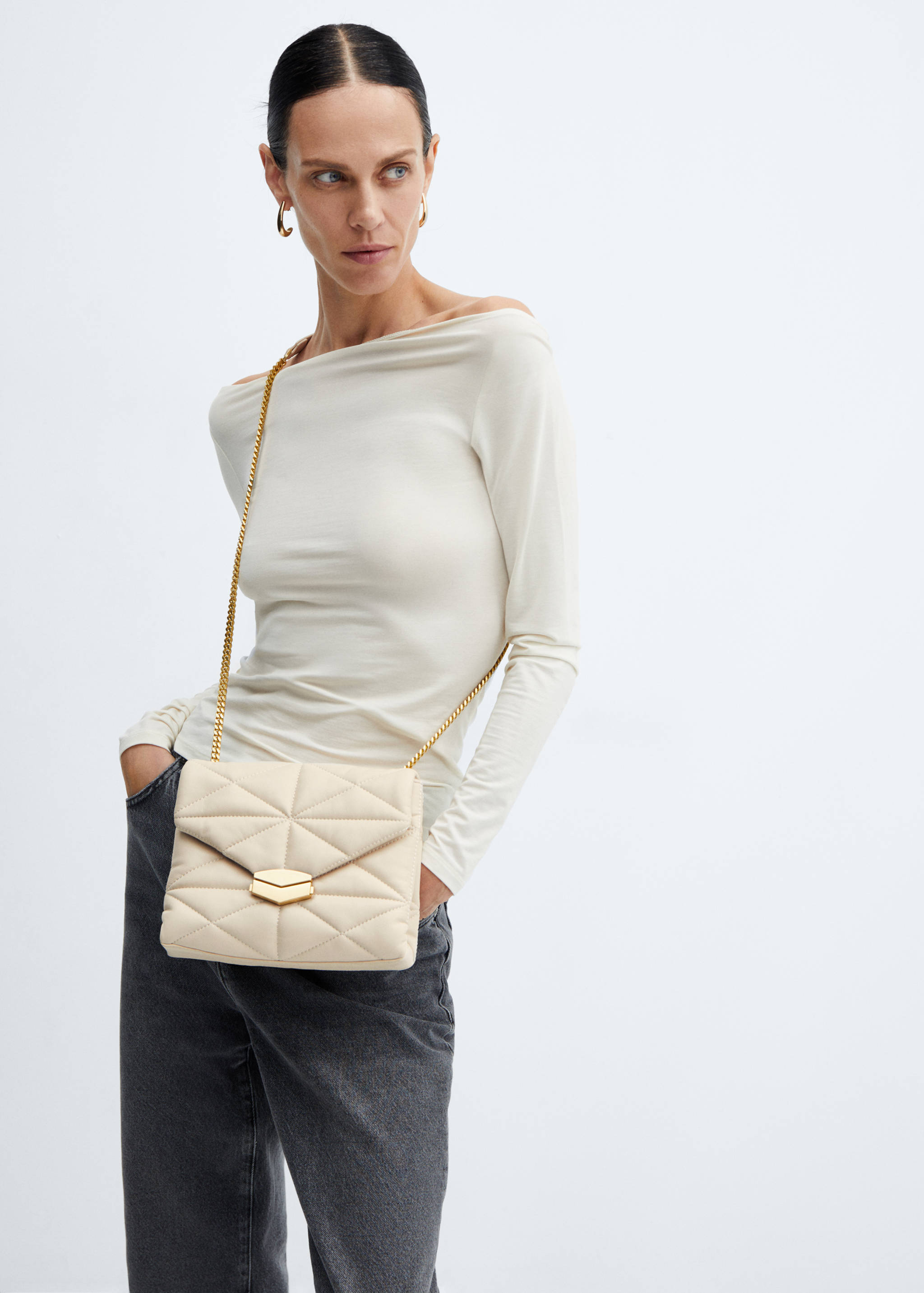 Sac matelassé rabat - Plan général