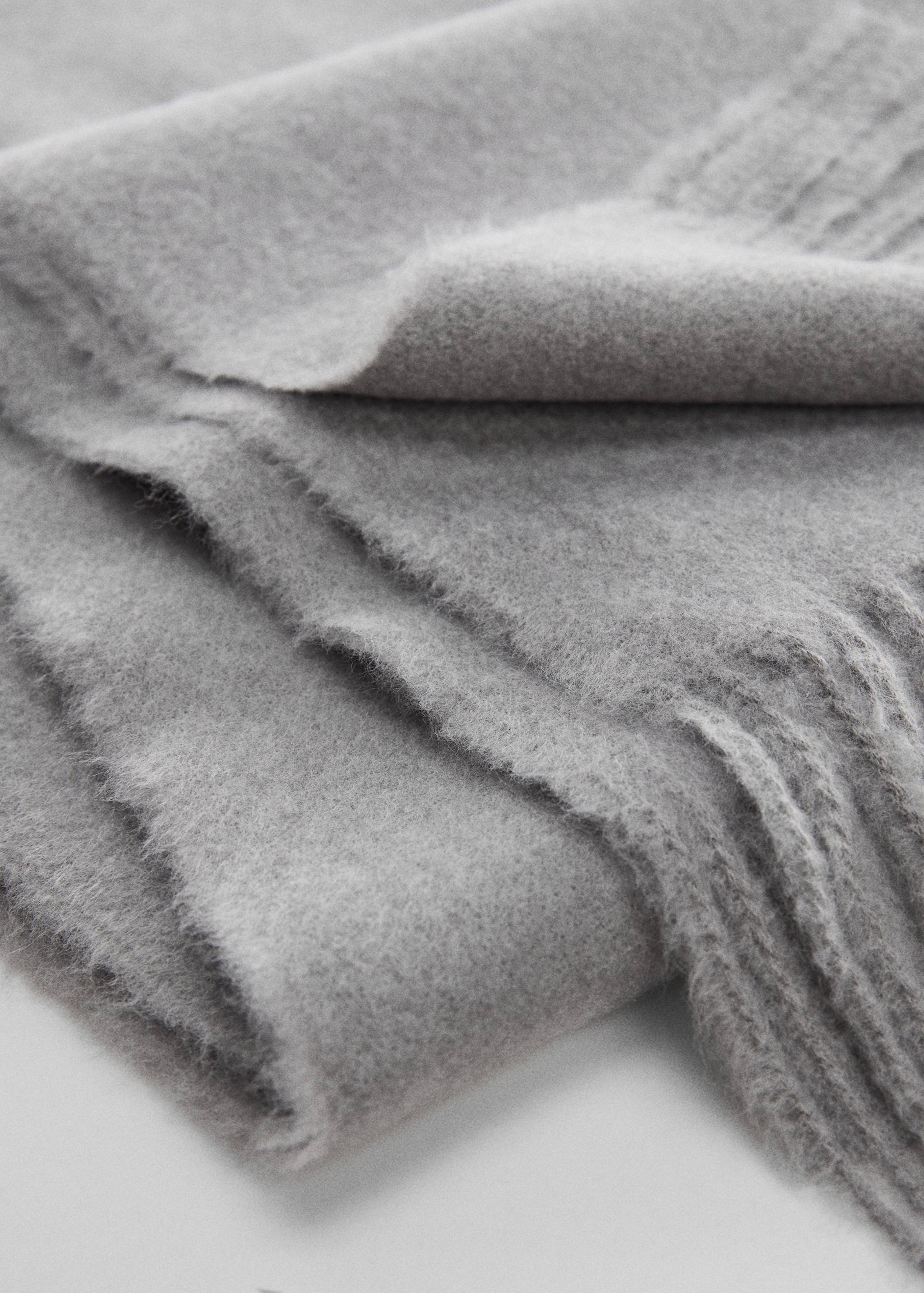 Fringed edge scarf - Medium plane