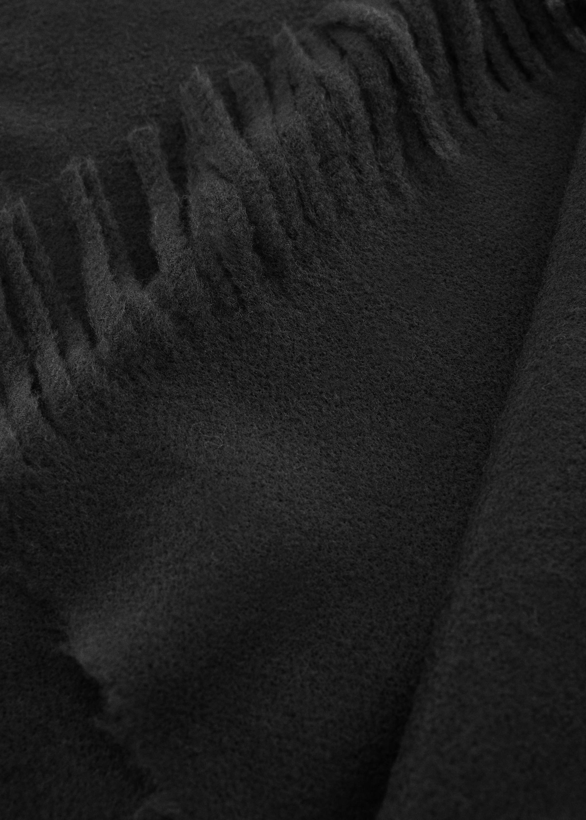 Fringed edge scarf - Medium plane