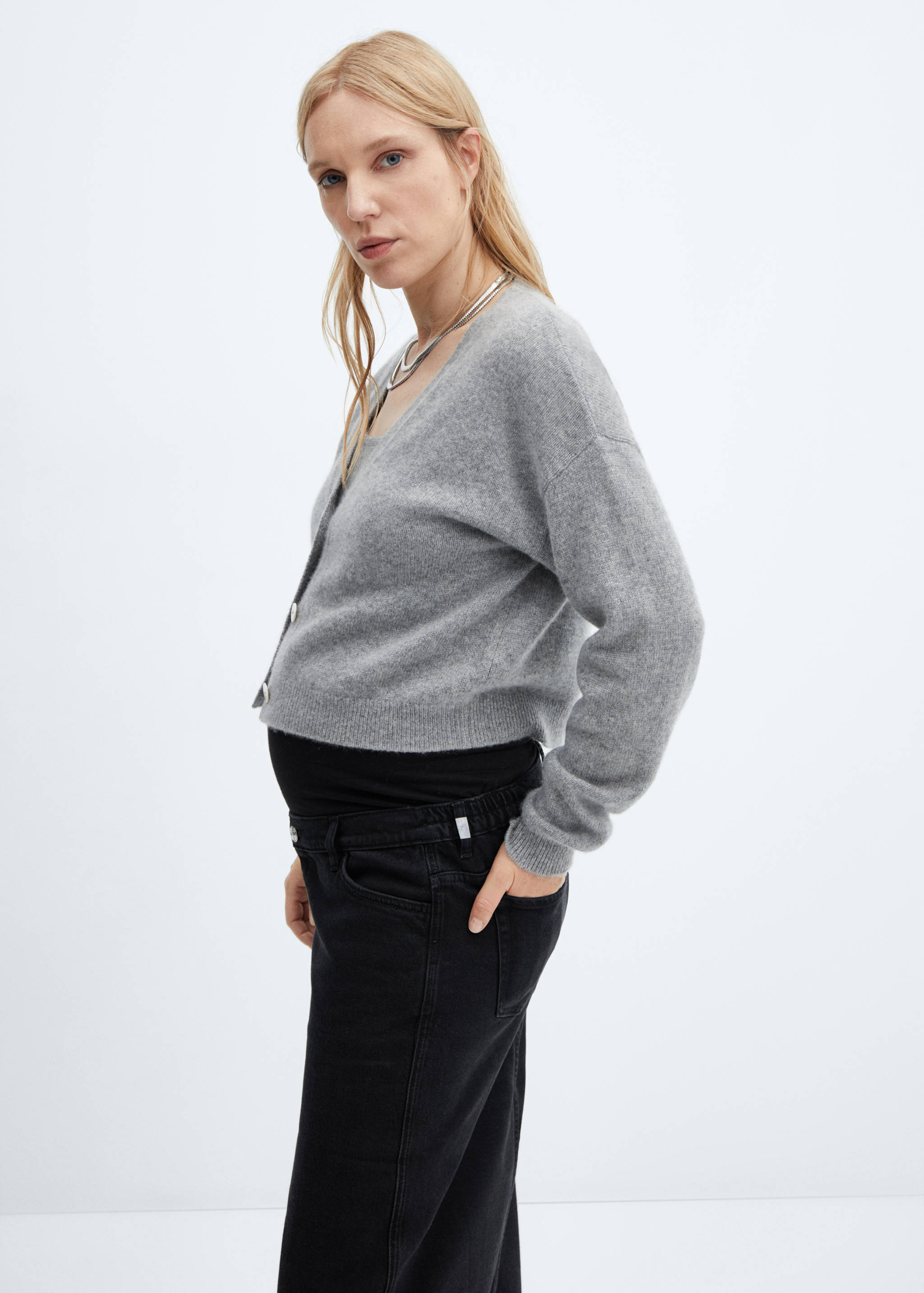 Denim maternity skirt - Details of the article 1