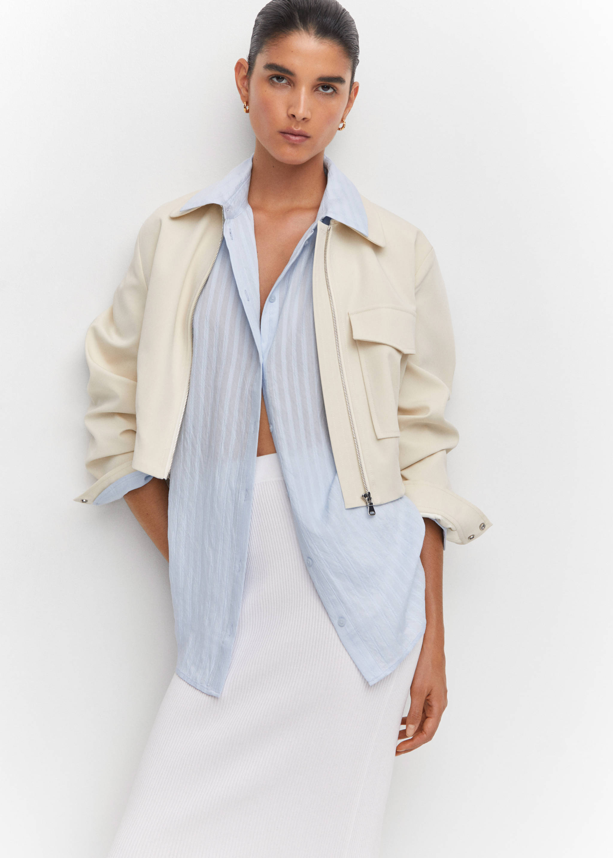 Embroidered cotton shirt - Details of the article 6