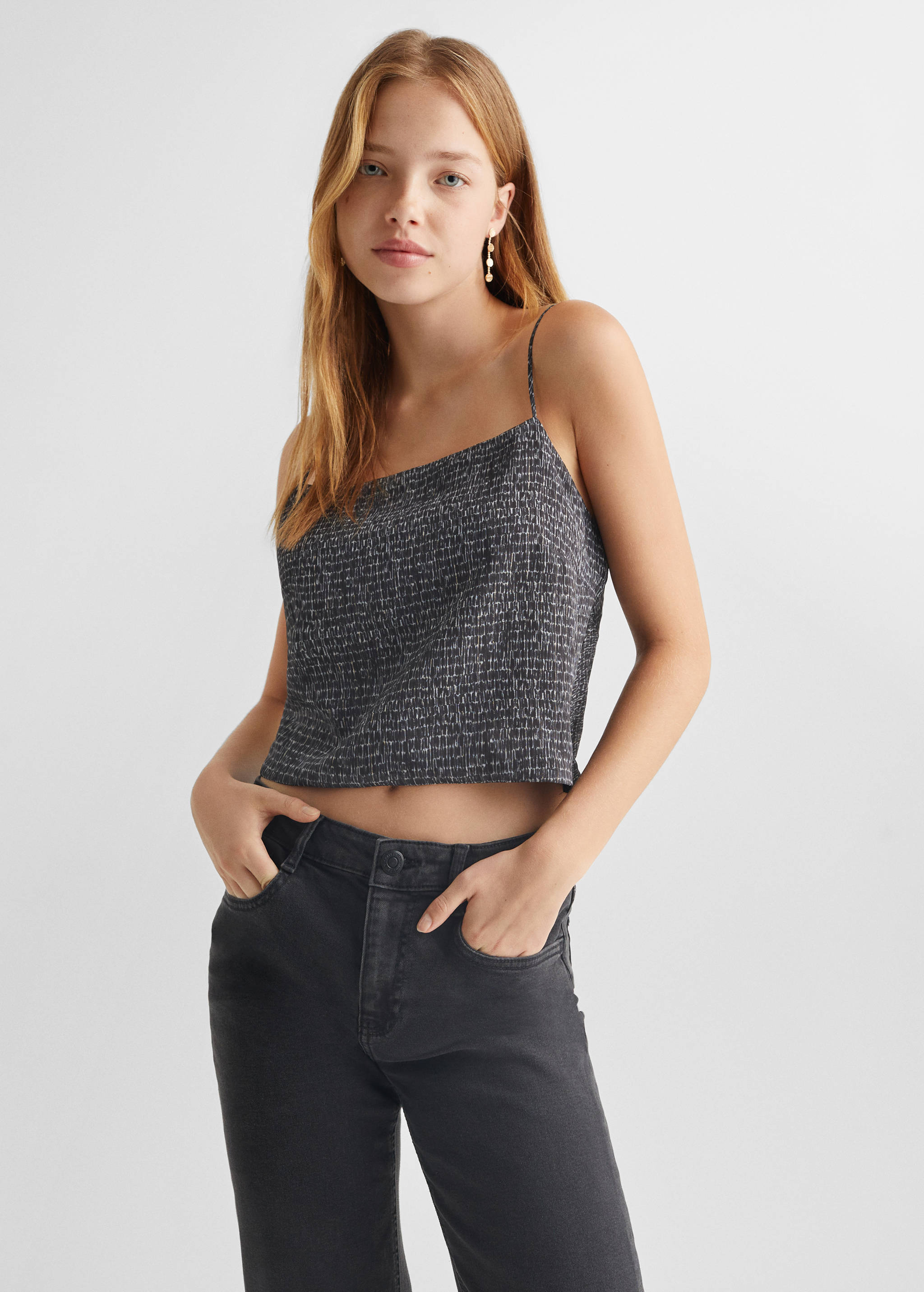Knot crop top - Medium plane