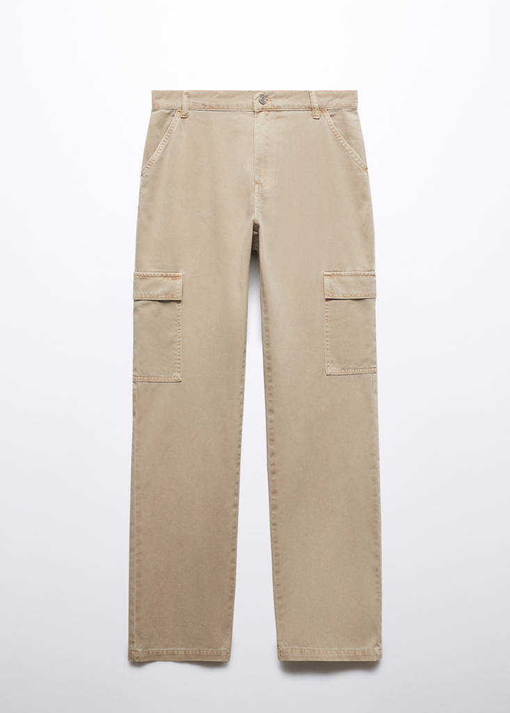 Pocket cargo jeans — Sand