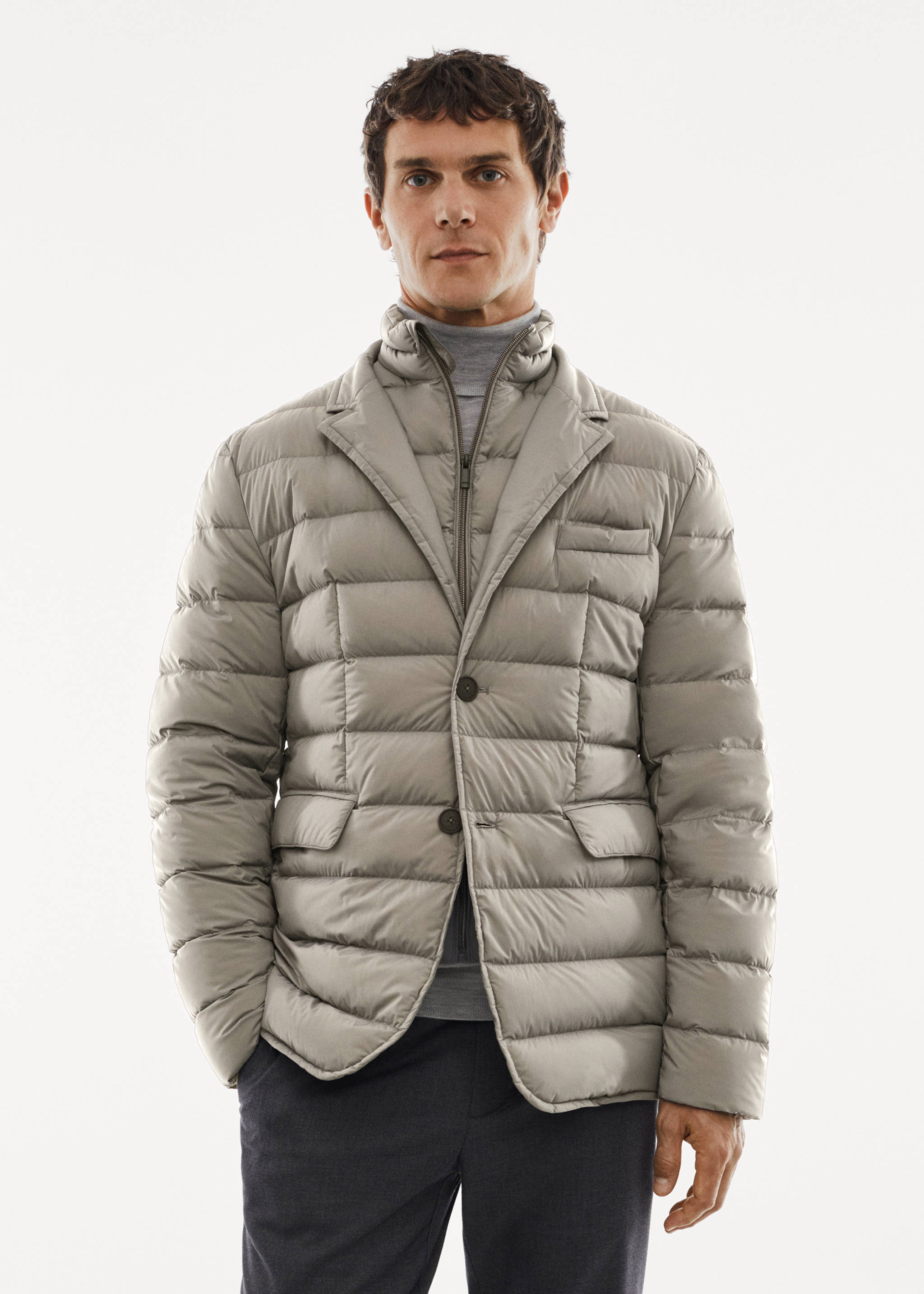 Стеганый водоотталкивающий анорак - Средний план