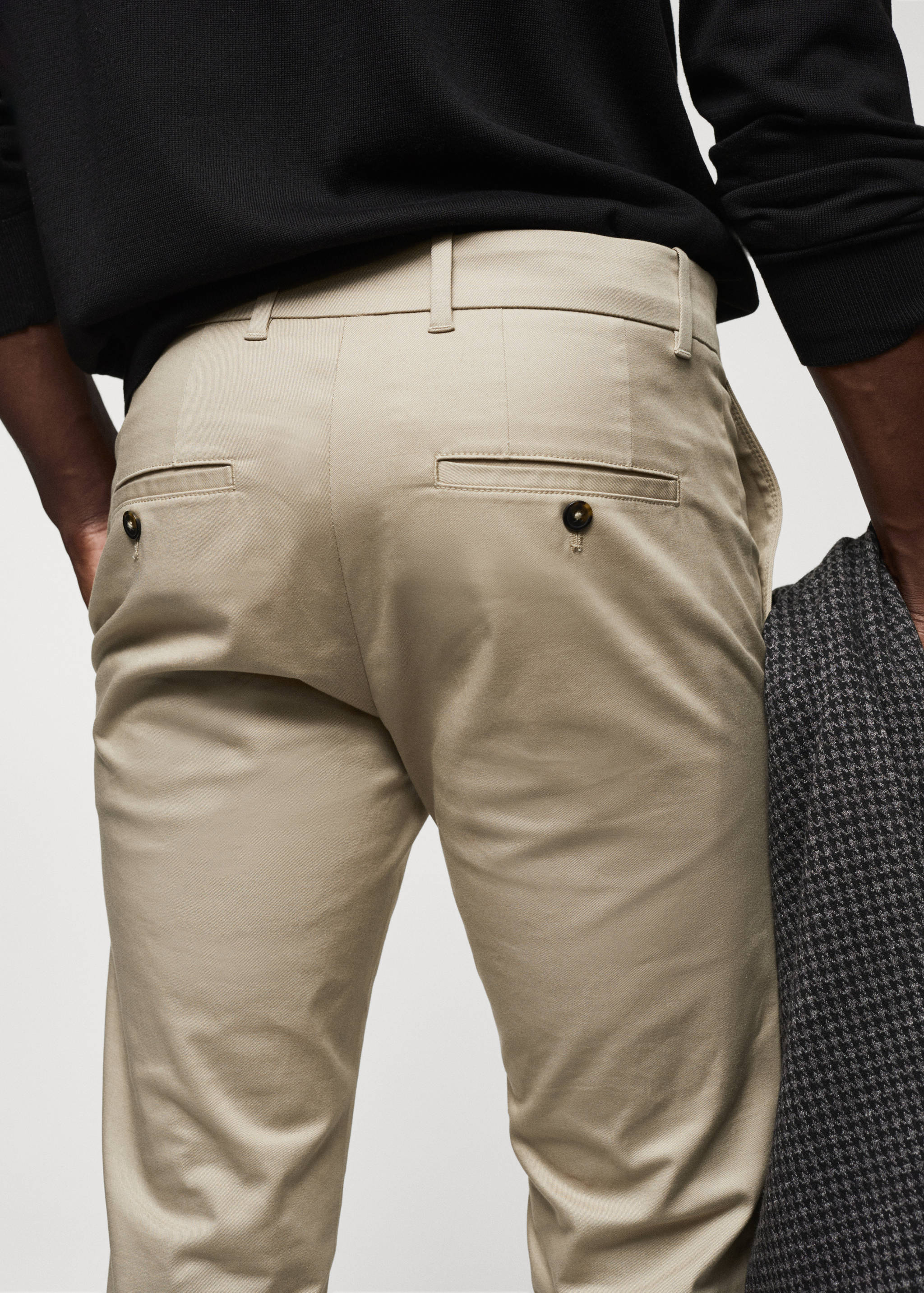Skinny cotton chino trousers - Details of the article 4