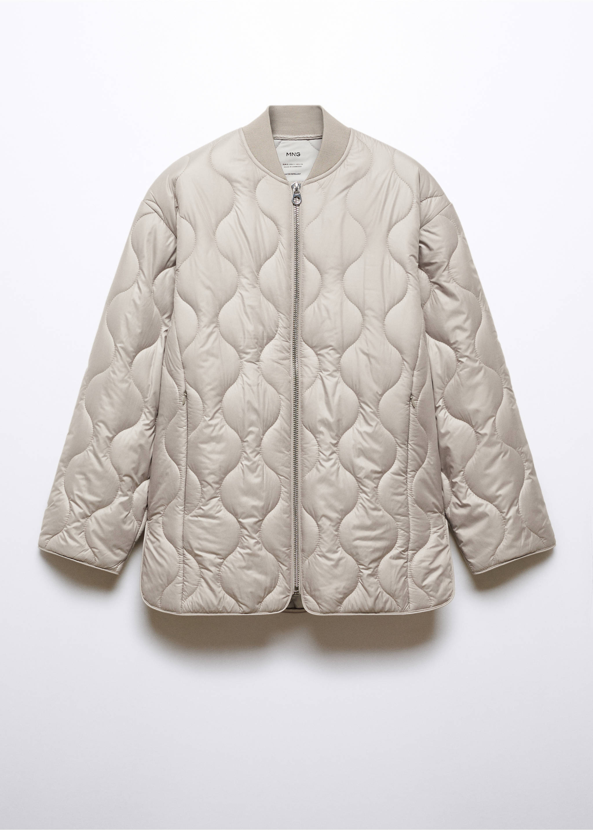 Anorak matelassé imperméable oversize - Article sans modèle, Gris. Ref: 57055948-00.