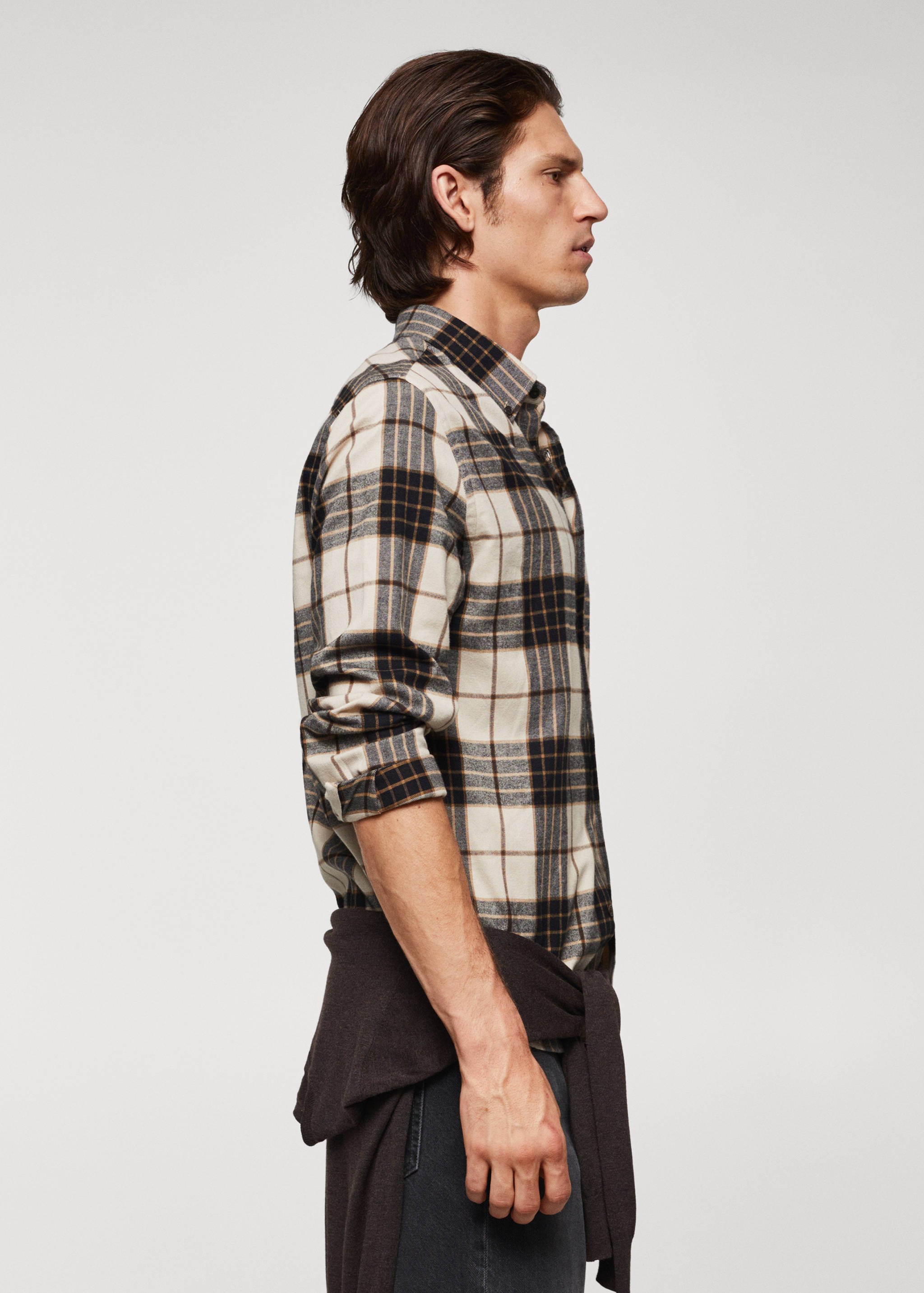 Chemise regular fit flanelle carreaux - Détail de l'article 2