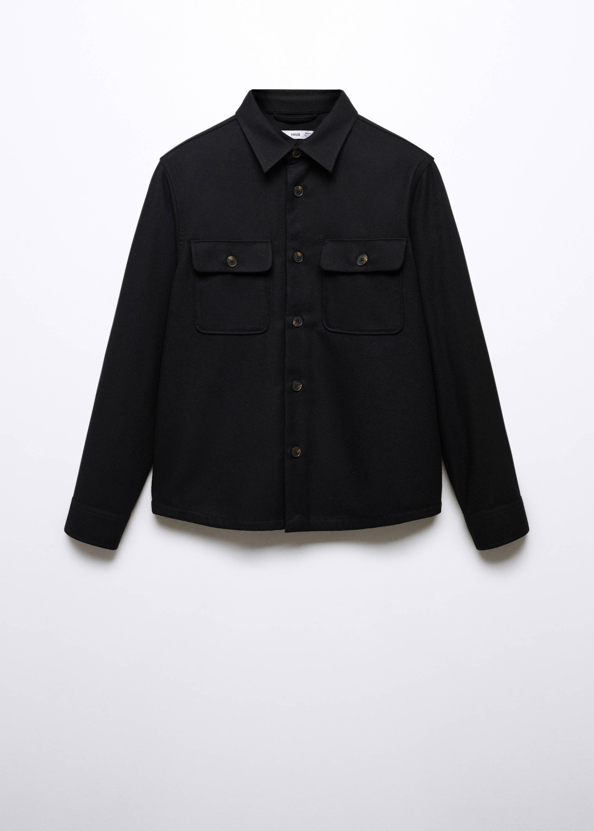 Wool overshirt with pockets - Article without model