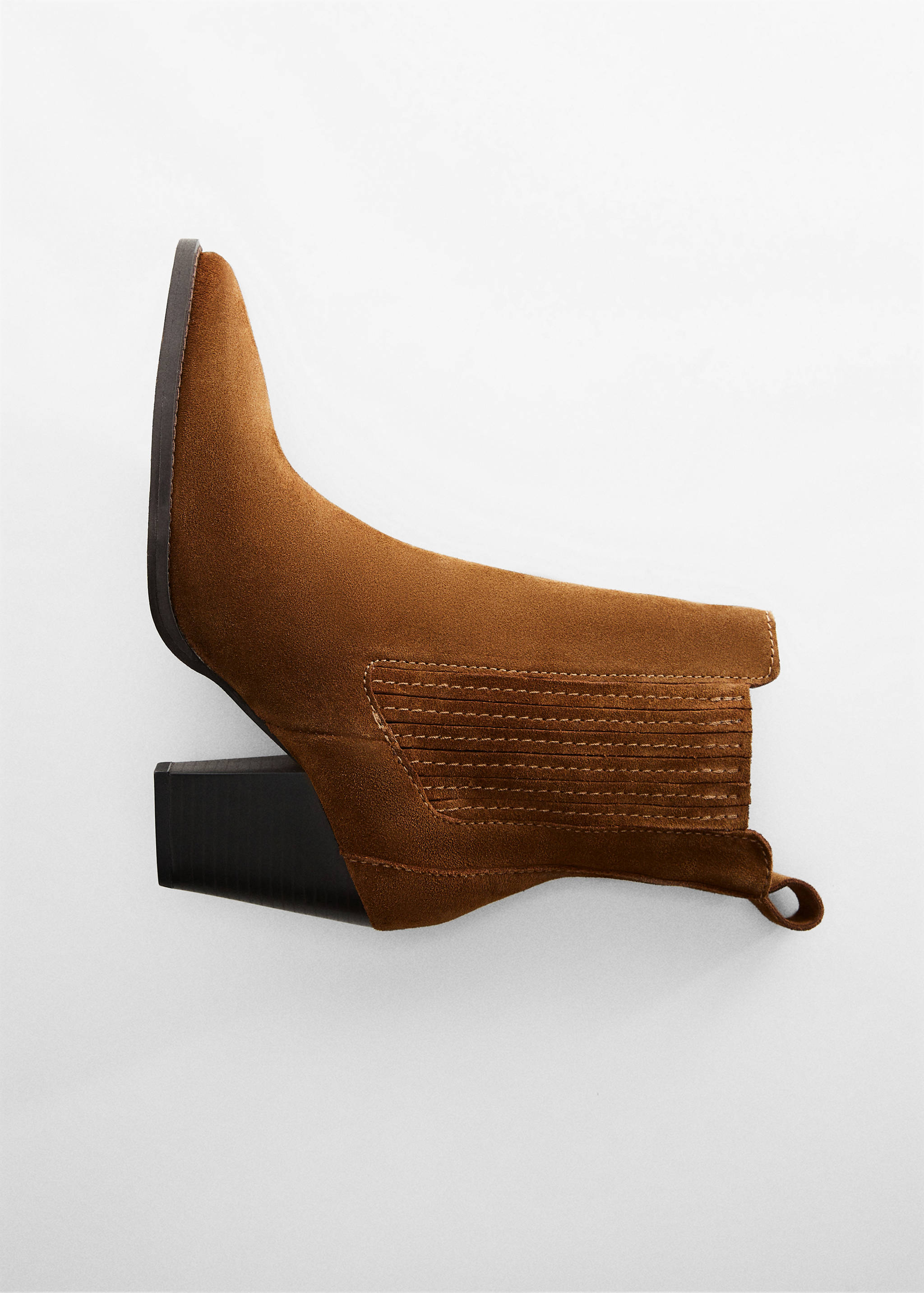 Замшевые ботинки на каблуке - Деталь изделия 5