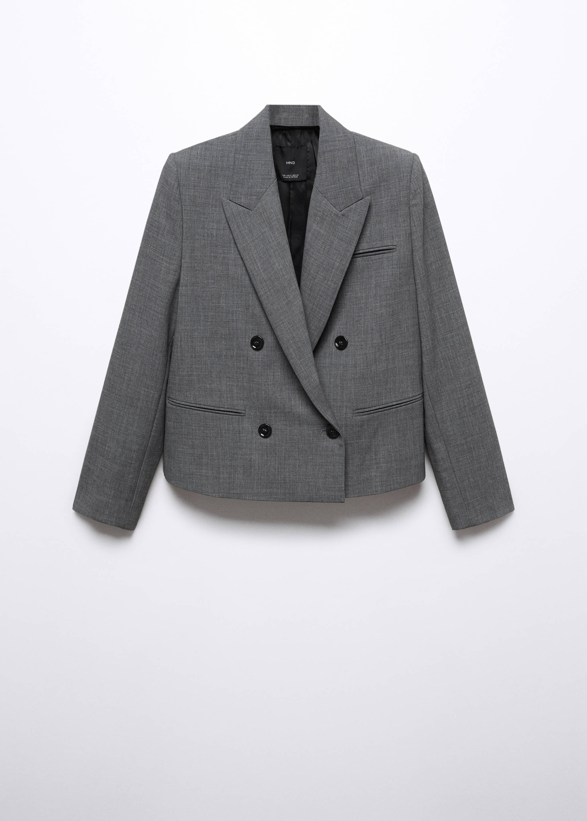Double-breasted cropped jacket - Article without model