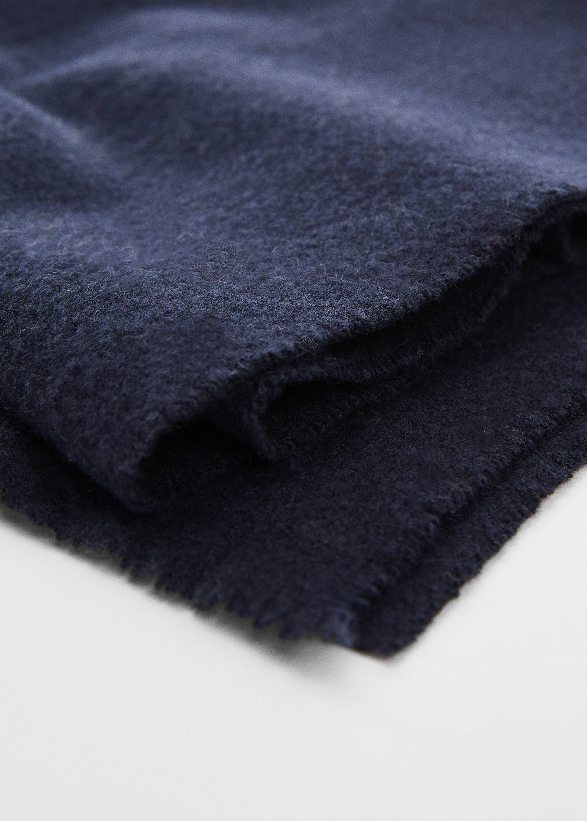 Cachecol de tecido reciclado liso - Plano médio