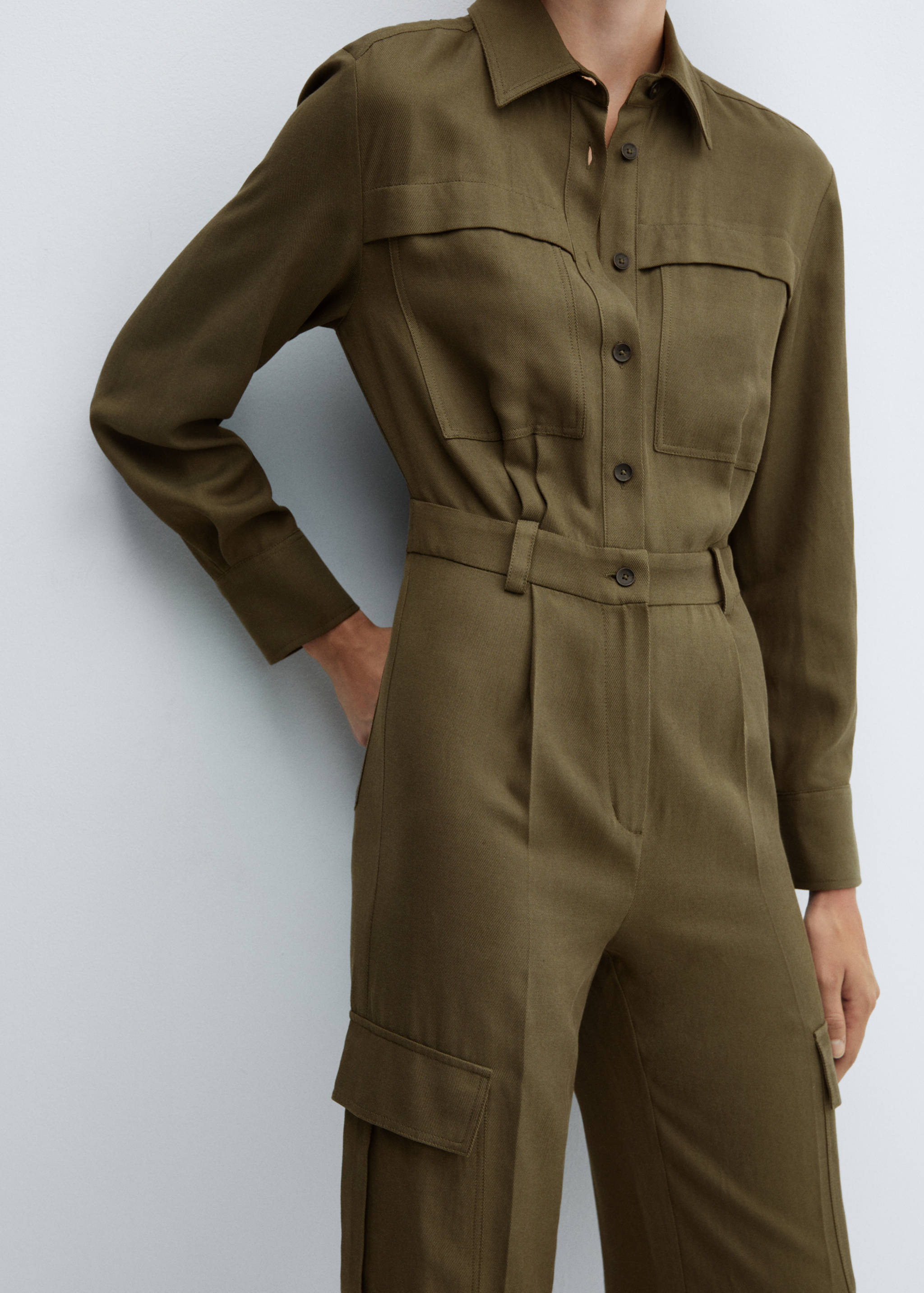 Cotton pockets jumpsuit - Details of the article 6