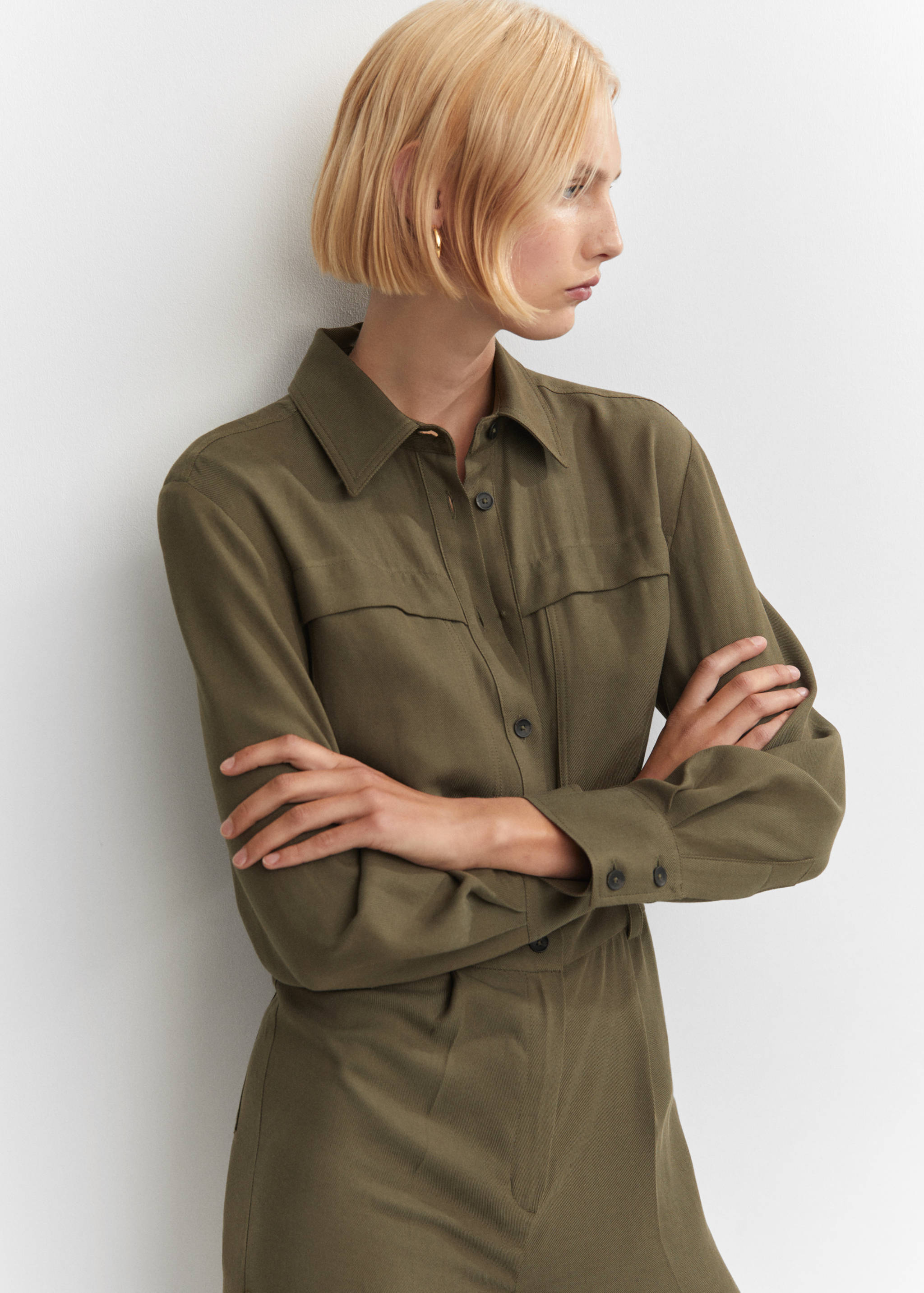 Cotton pockets jumpsuit - Details of the article 2