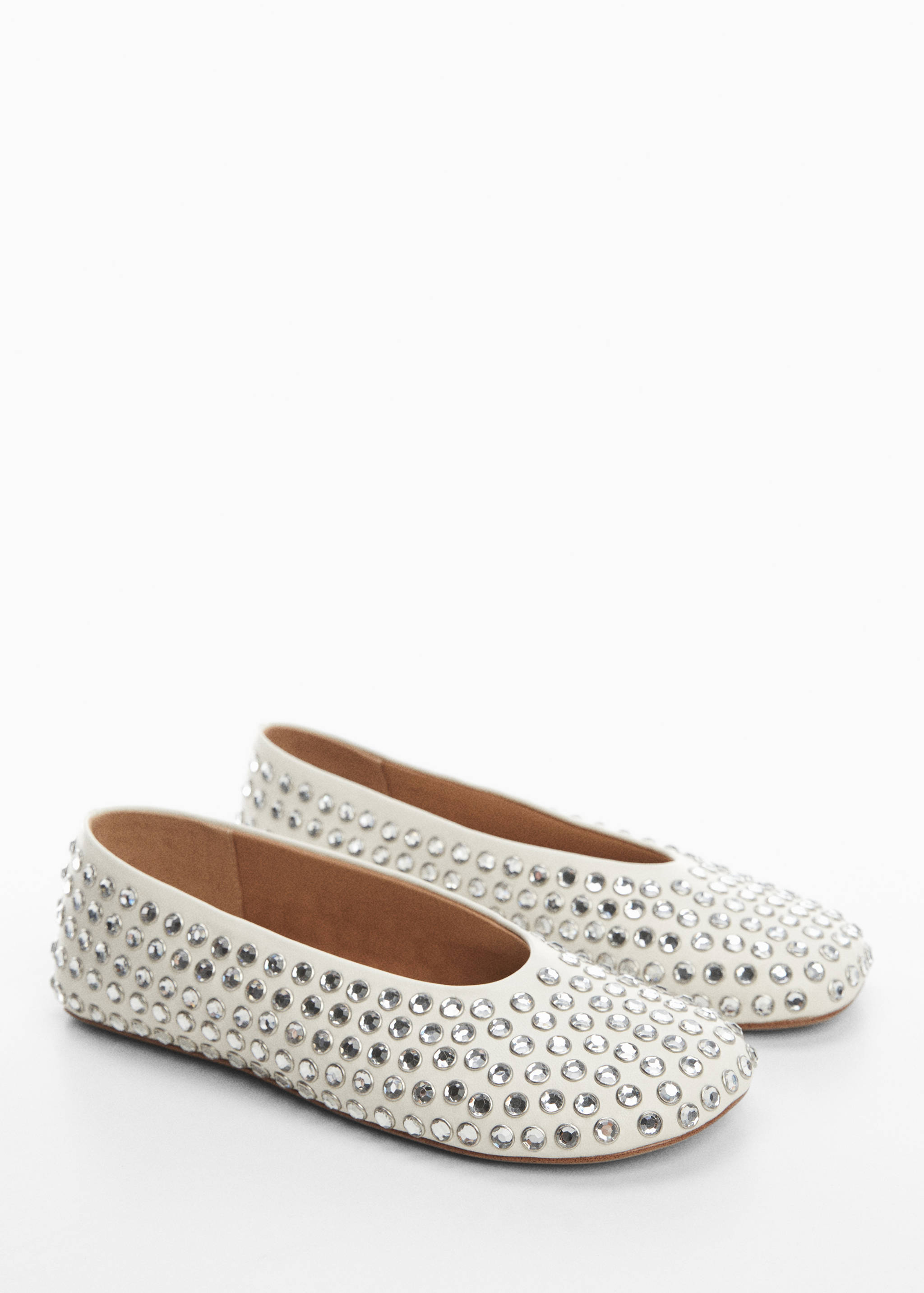 Rhinestone ballerinas - Medium plane