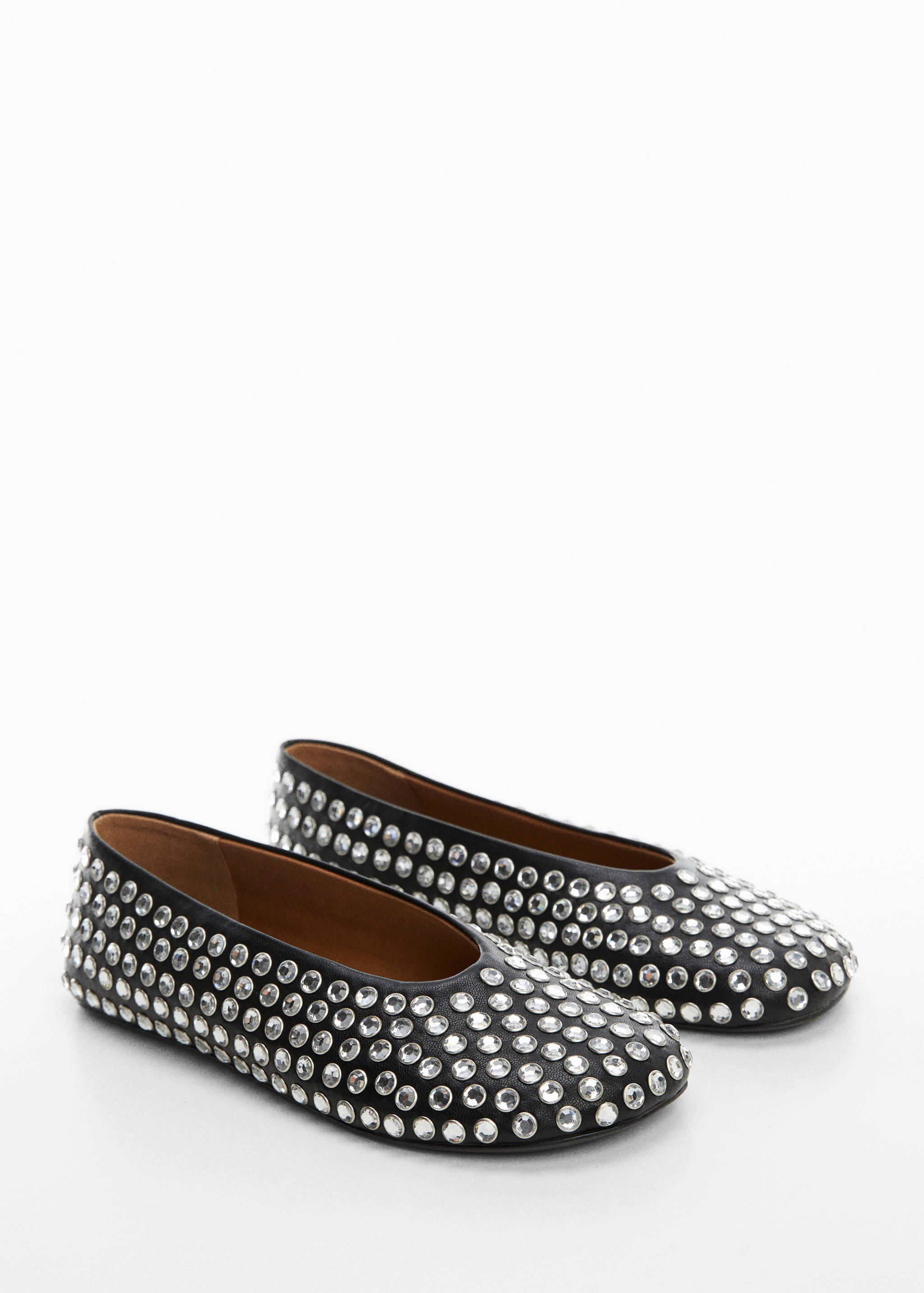 Rhinestone ballerinas - Medium plane