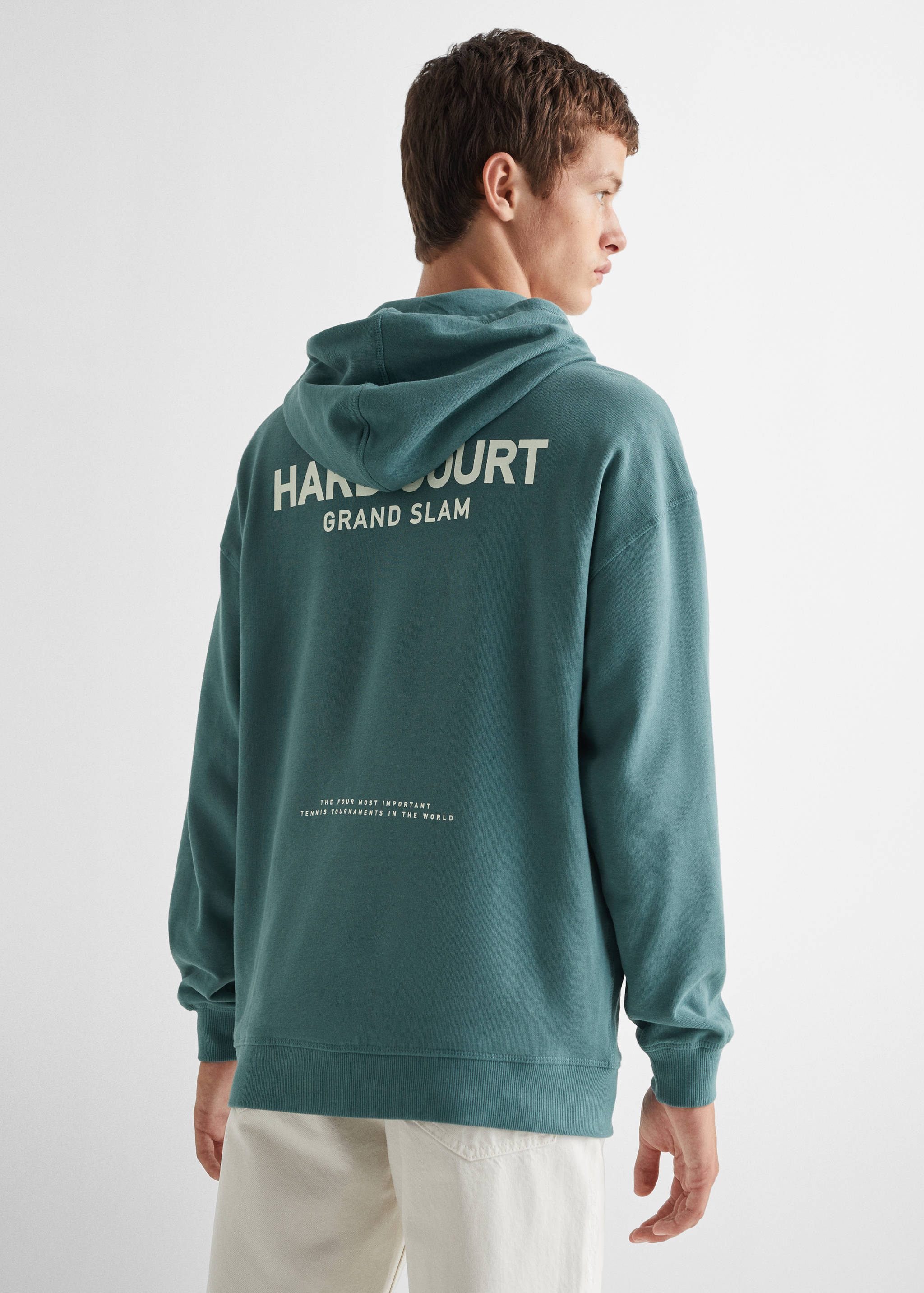 Sudadera mensaje estampado - Reverso del artículo