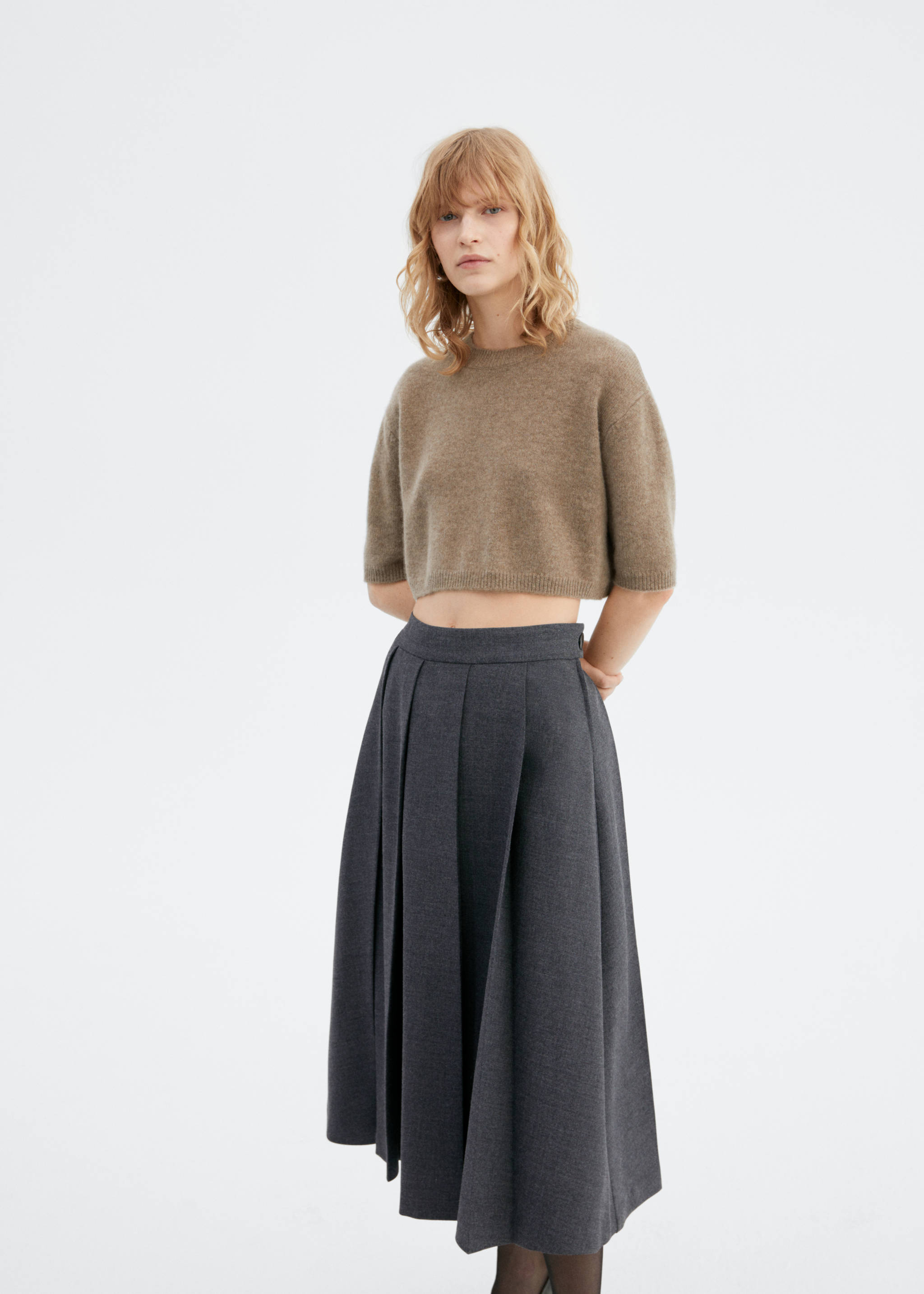 Pleated midi-skirt - Plan général