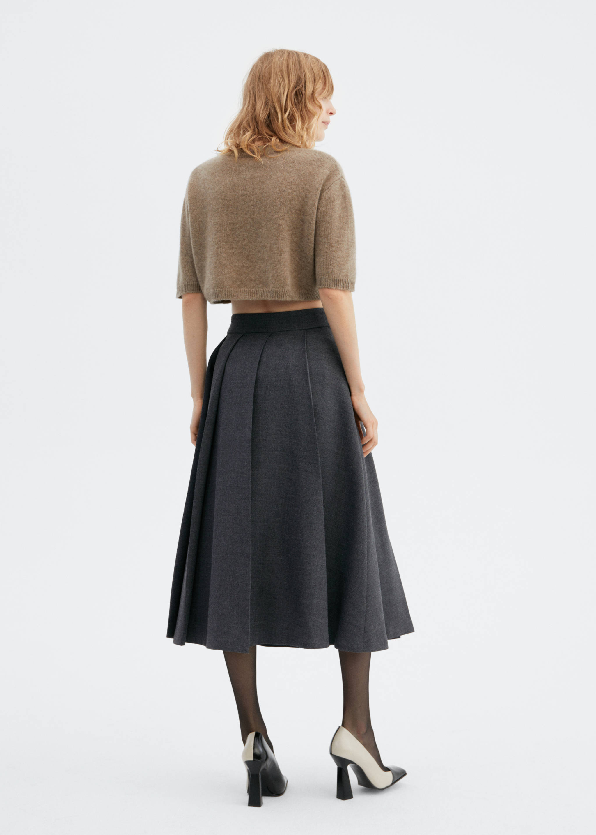 Pleated midi-skirt - Verso de l’article