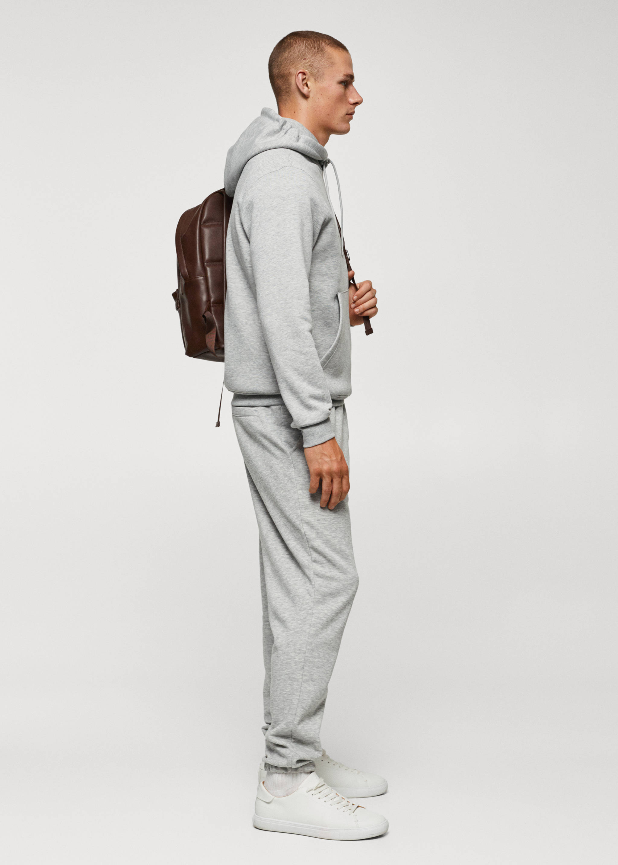 Sweat-shirt coton poche kangourou capuche - Détail de l'article 2