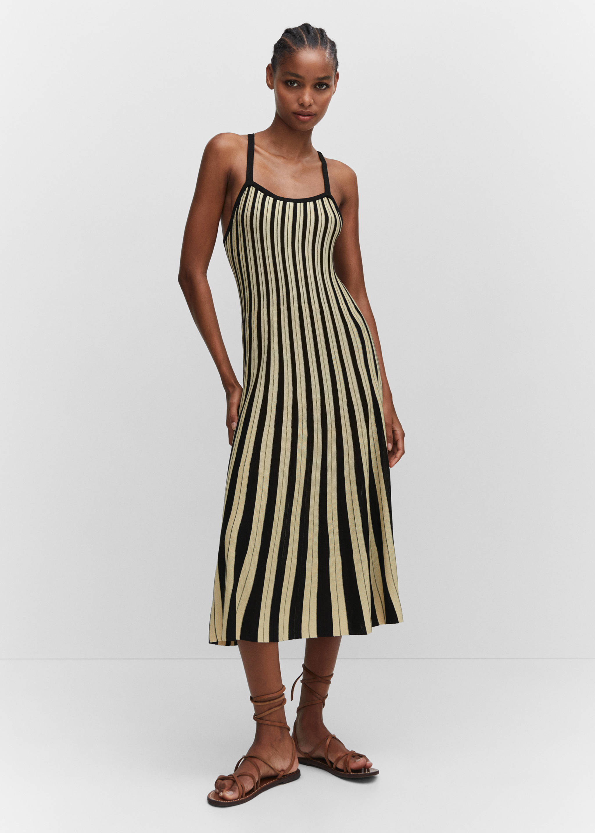 Striped sweater dress - General plane