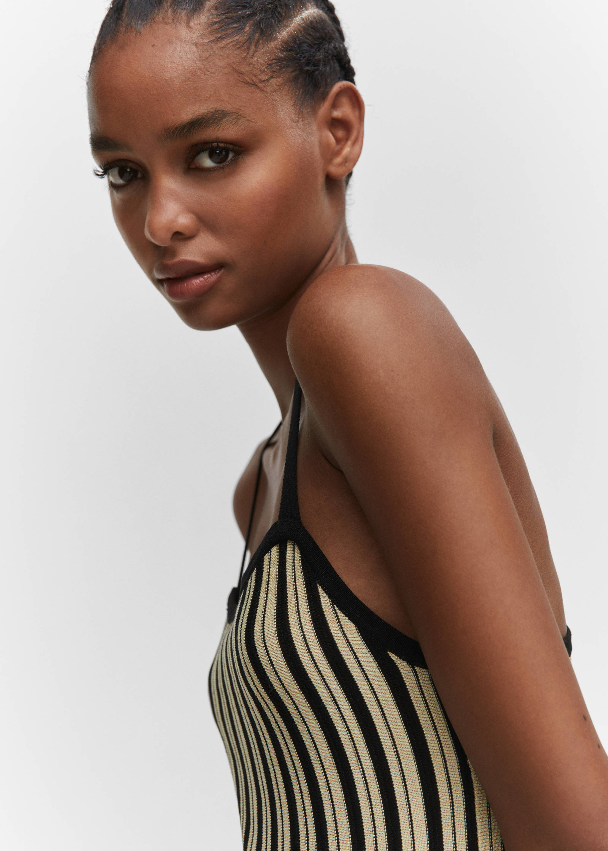 Striped sweater dress - Details of the article 1