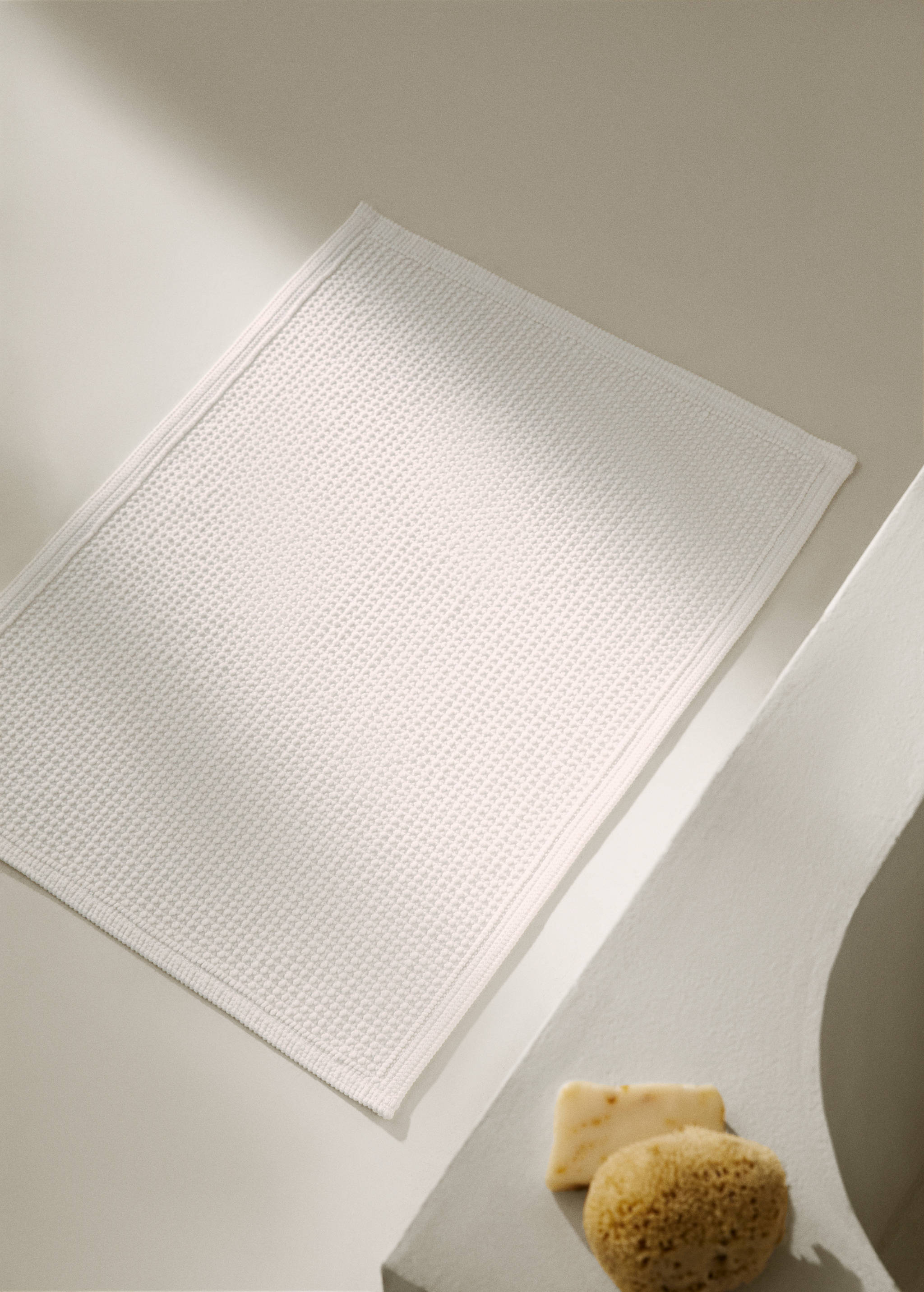 Estora de bany 100% cotó textura - Pla general