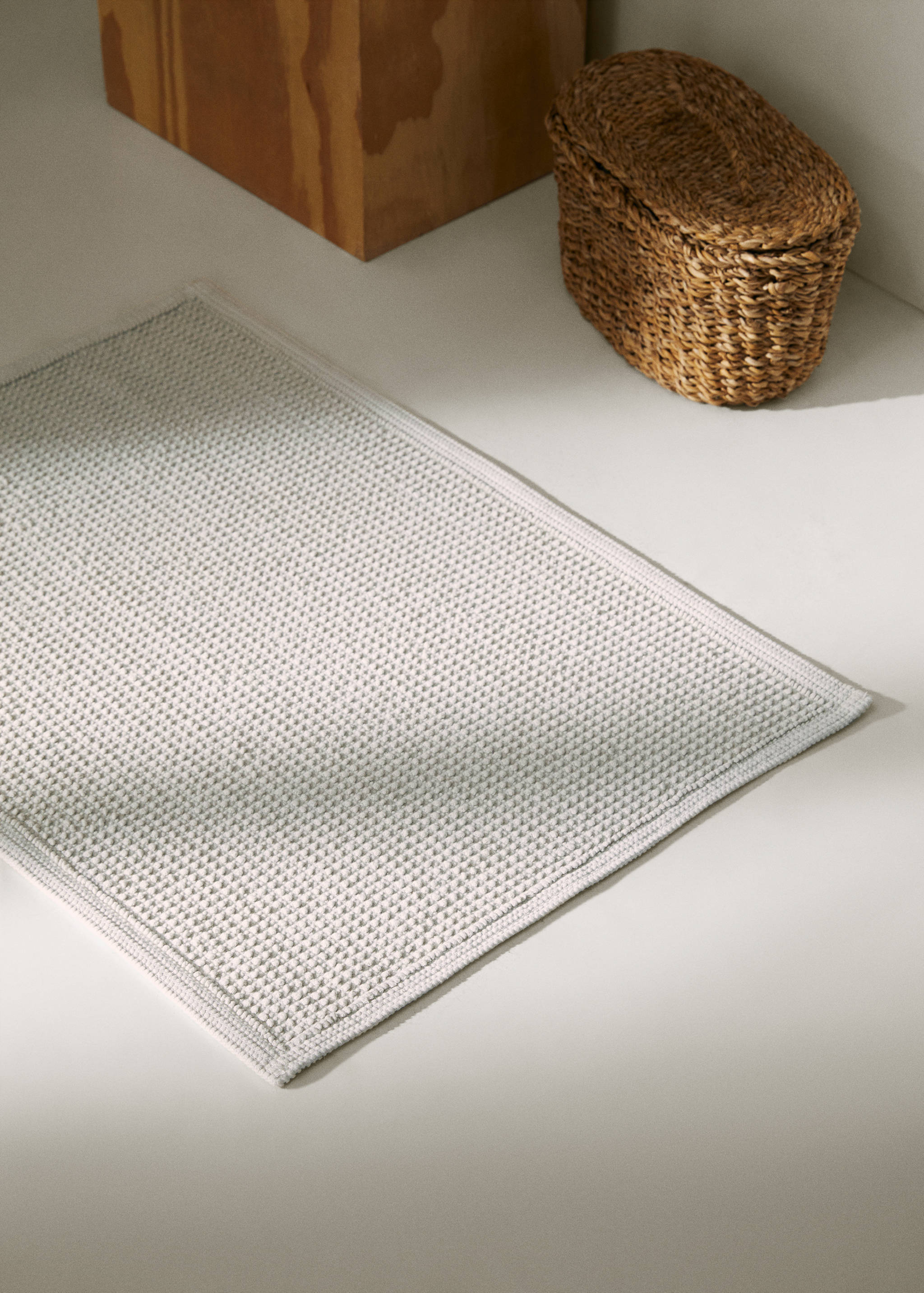 Estora de bany 100% cotó textura - Pla general