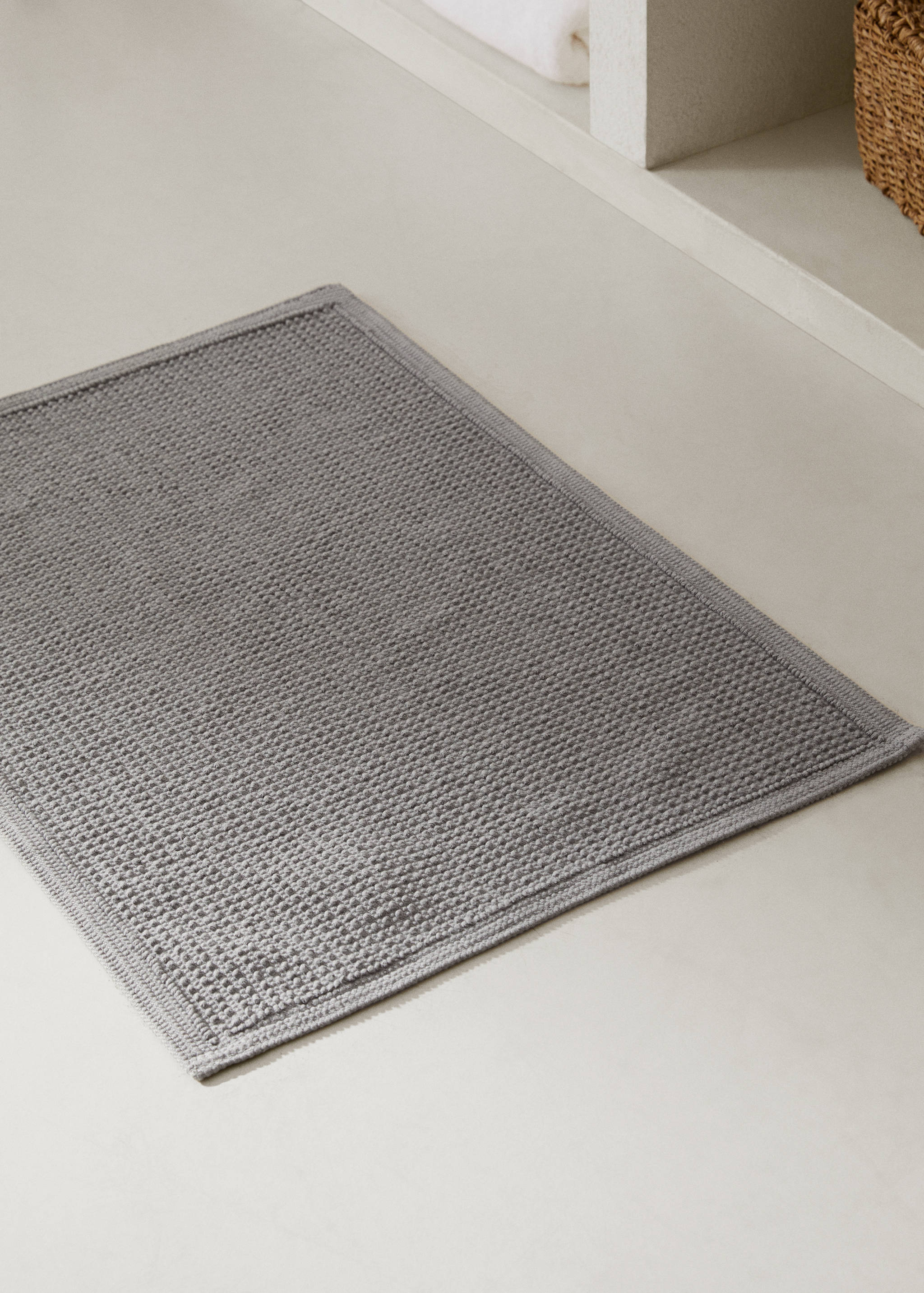 Estora de bany 100% cotó textura - Pla general