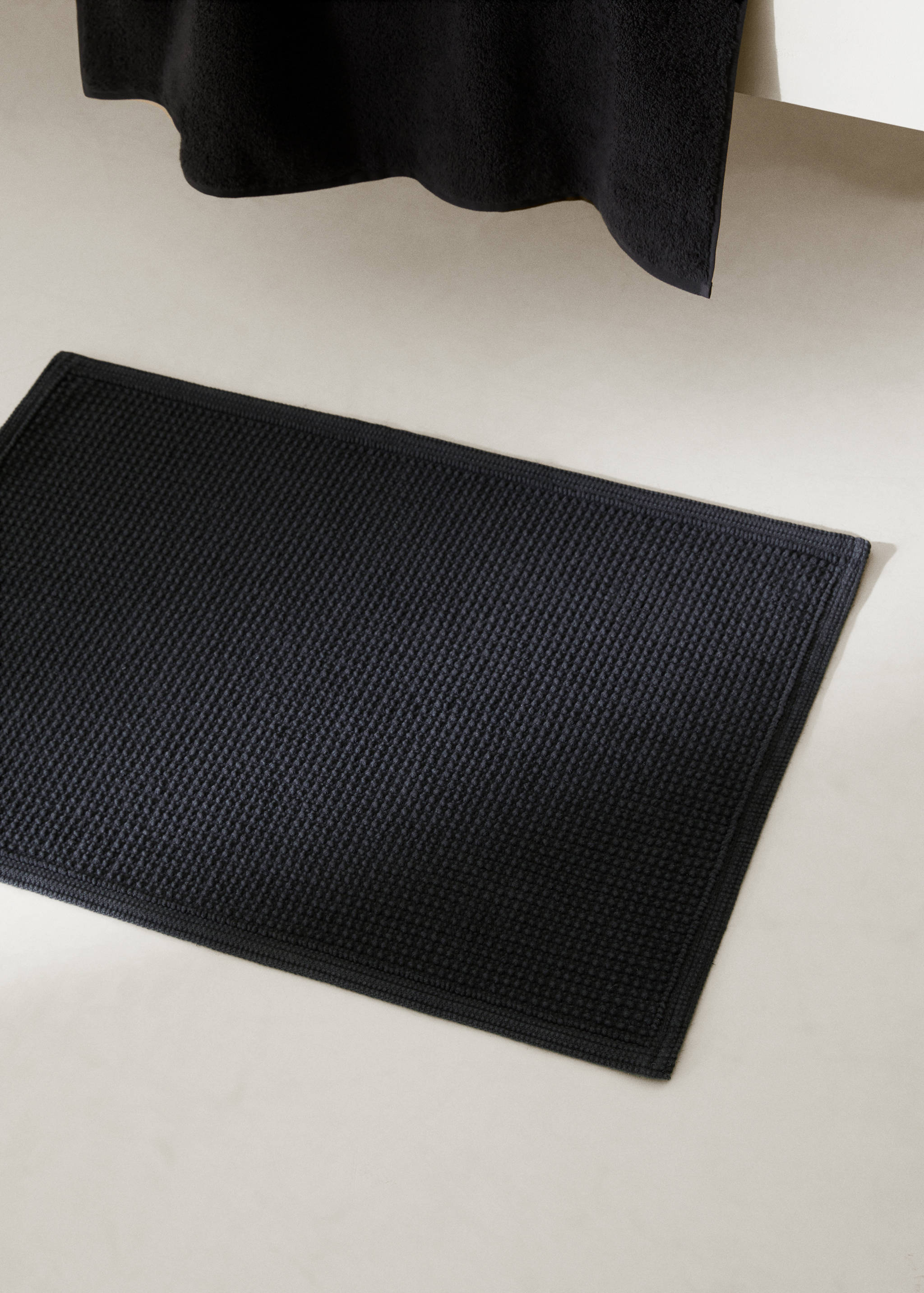 Estora de bany 100% cotó textura - Pla general