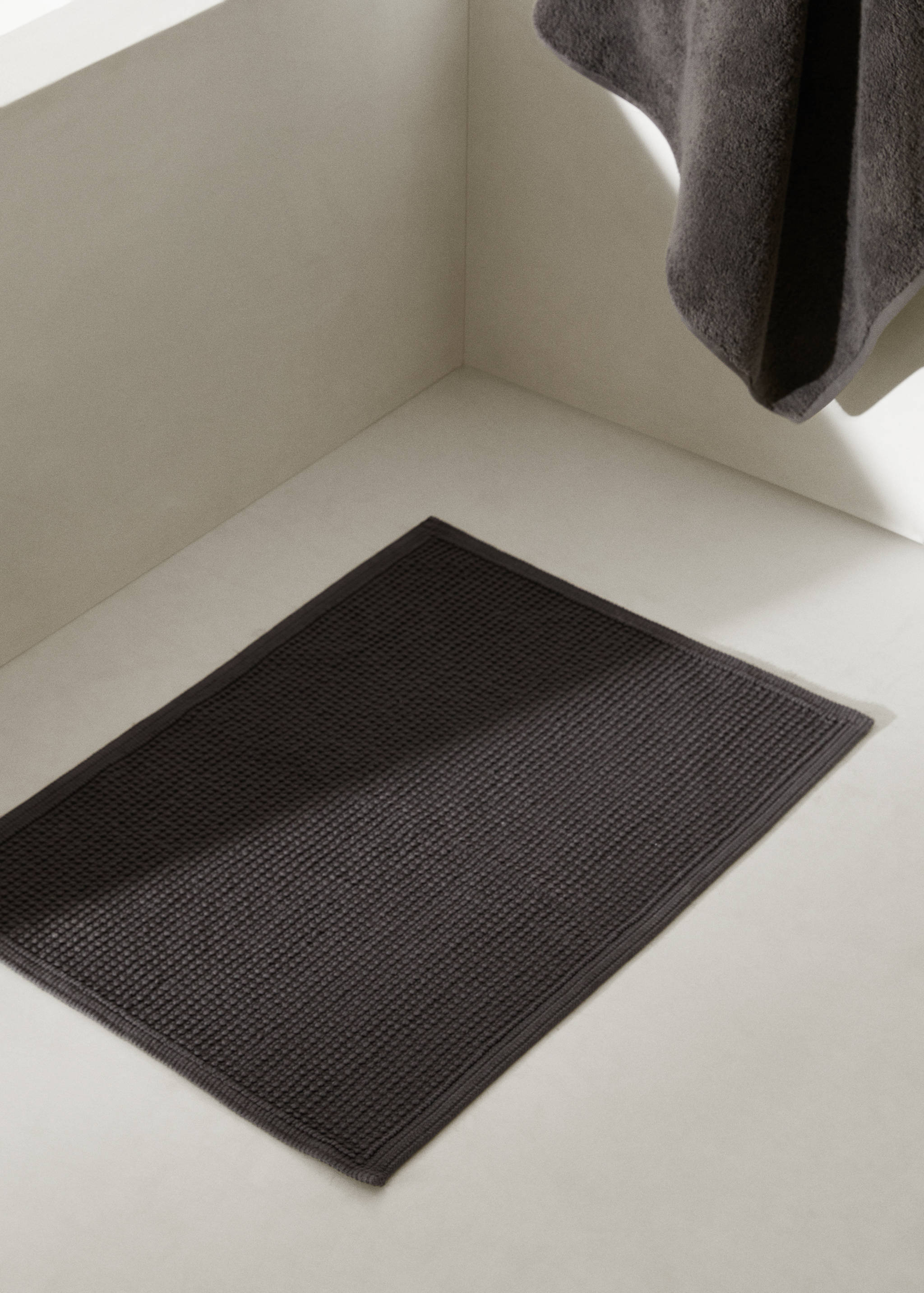 Estora de bany 100% cotó textura - Pla general